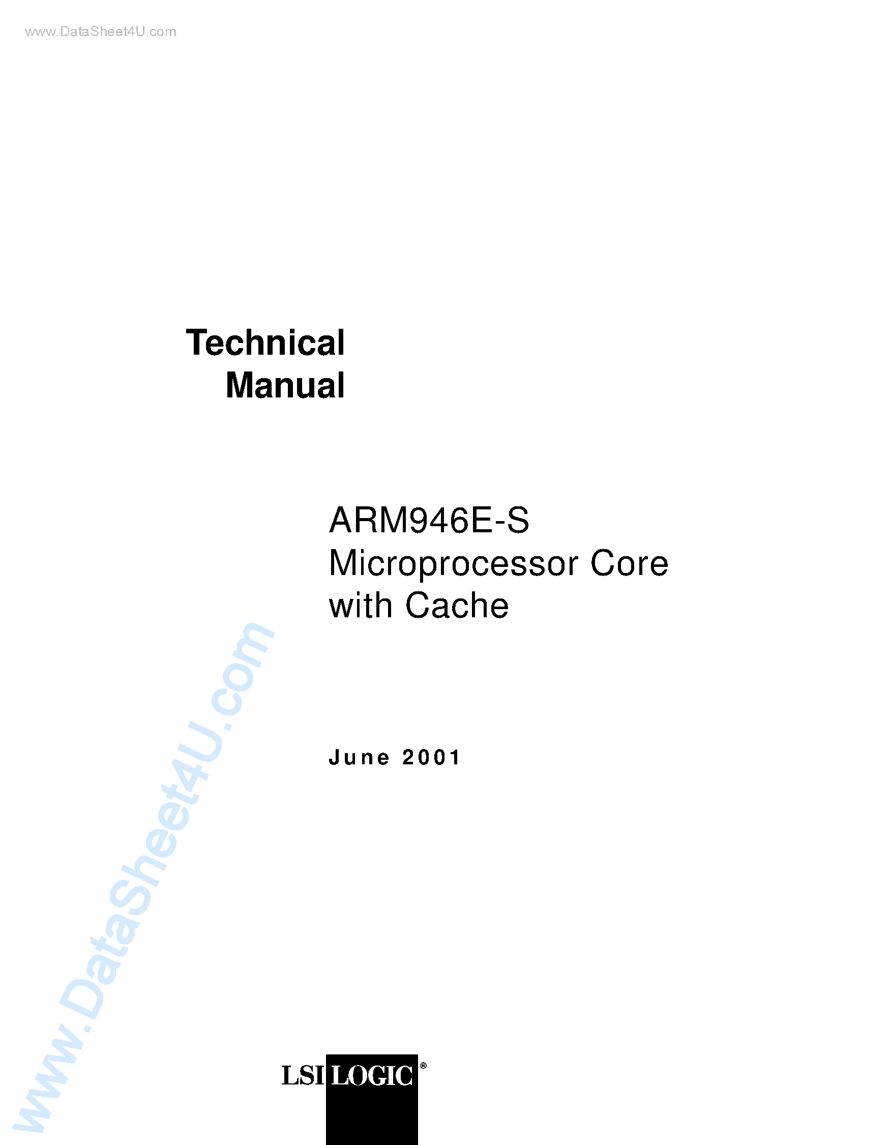 Datasheet ARM946E-S - Microprocessor Core page 1