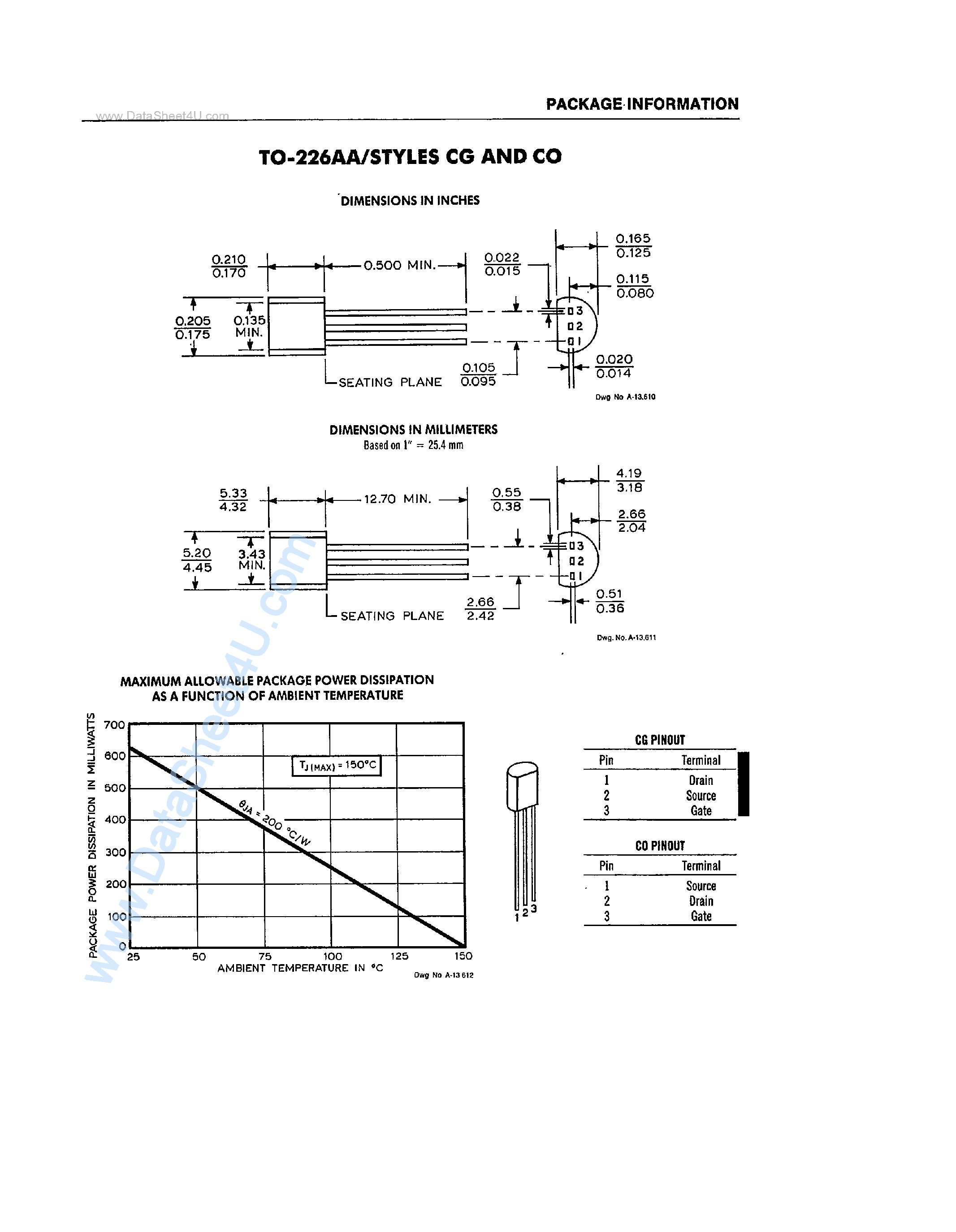 Datasheet MPF102 - (MPF102 - MPF109) N-Channel JFETs page 2