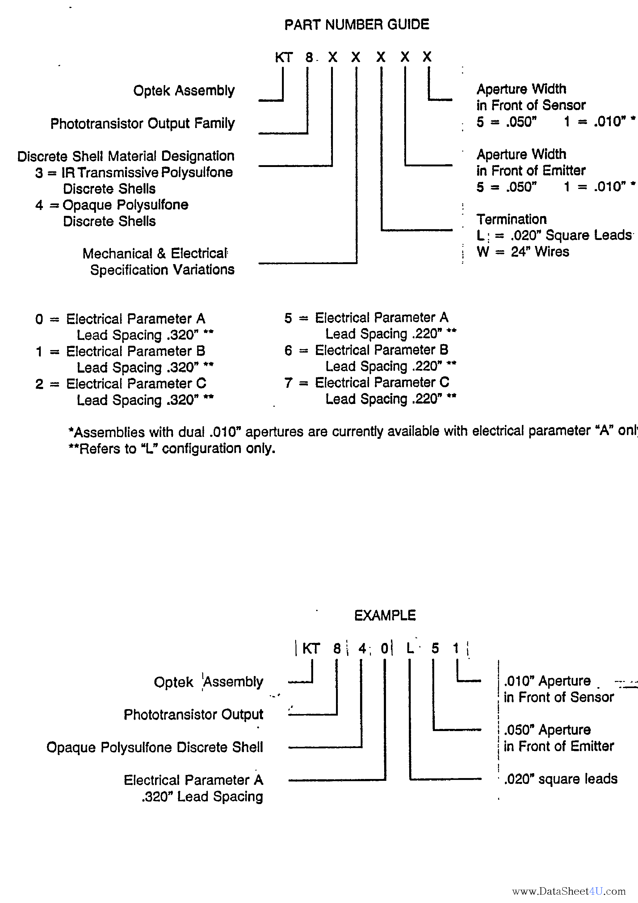 Даташит на микросхему KT830 страница 2 Даташит KT830 - (KT830 - KT840) Slotted Optical Switches Phototransistor Output страница 2