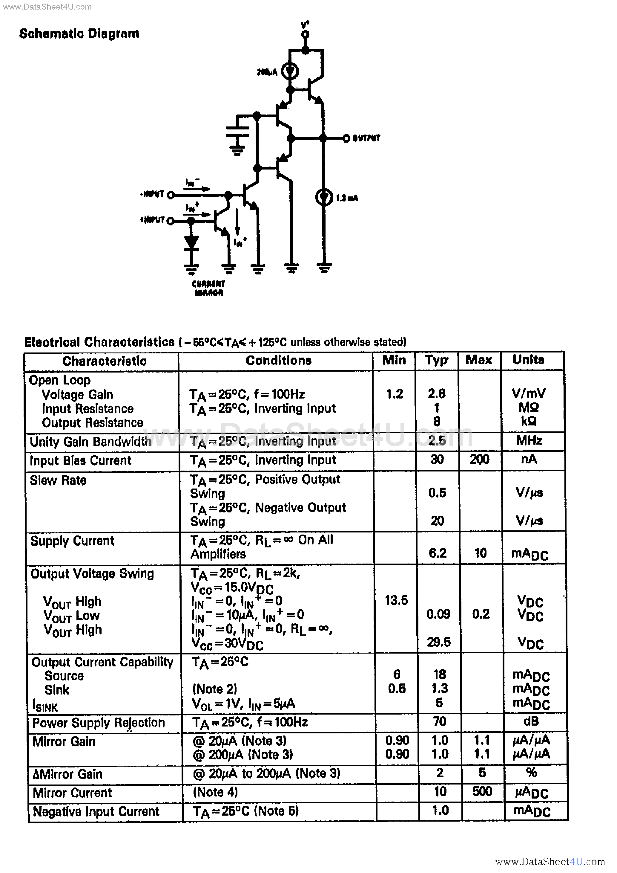 Даташит на микросхему ECG992 страница 2 Даташит ECG992 - 4 Independent Operational Amplifier страница 2
