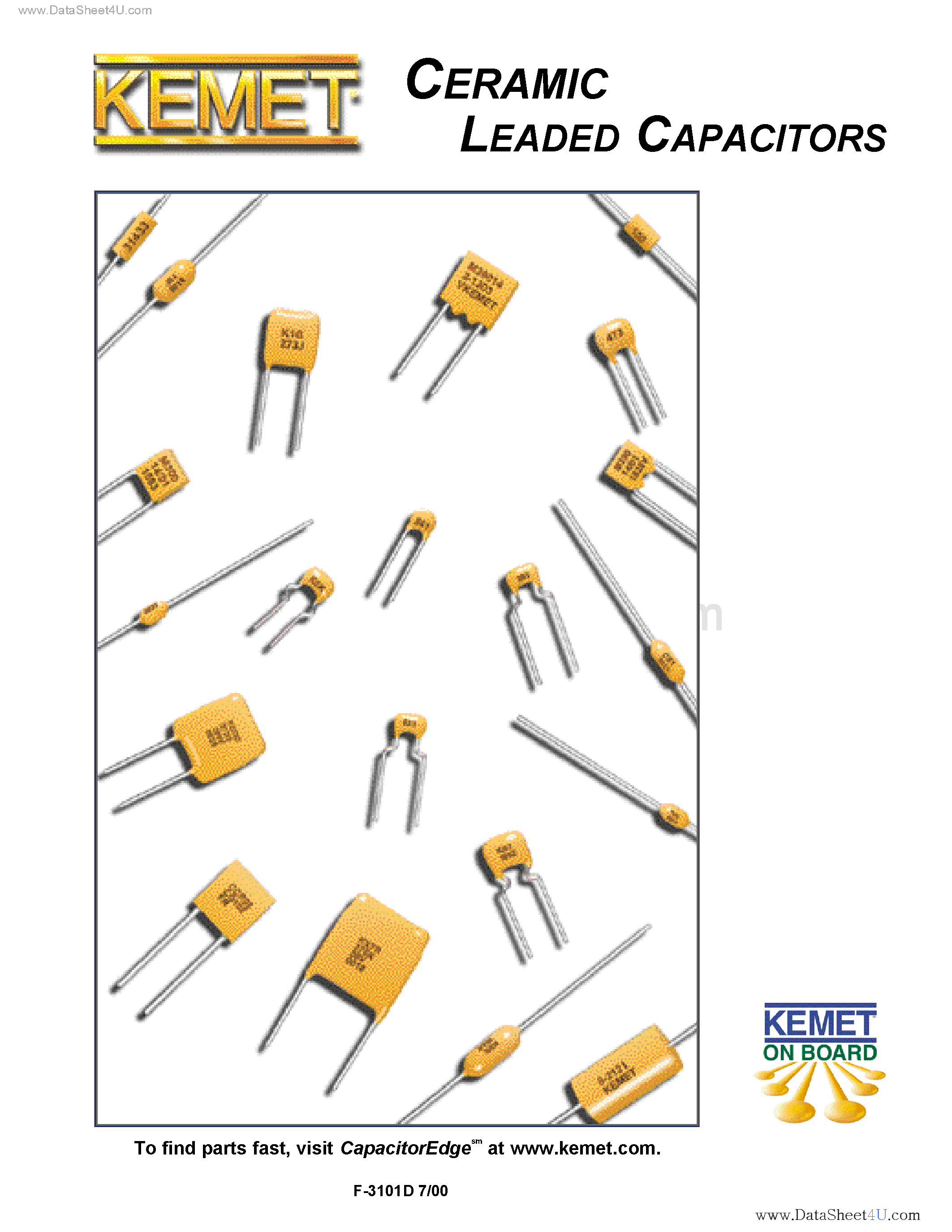 Datasheet C320Cxxxx page 1 Datasheet C320Cxxxx - Ceramic Leaded Capacitors page 1