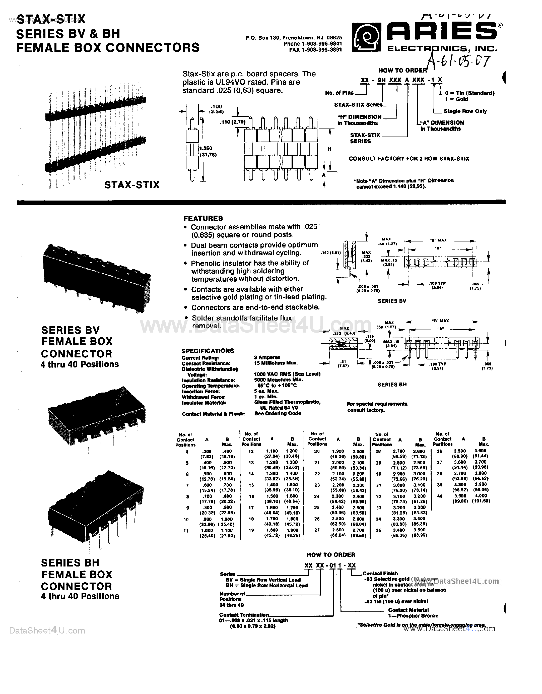 Datasheet BH26-011-xx page 1 Datasheet BH26-011-xx - HEADER CONNECTOR page 1