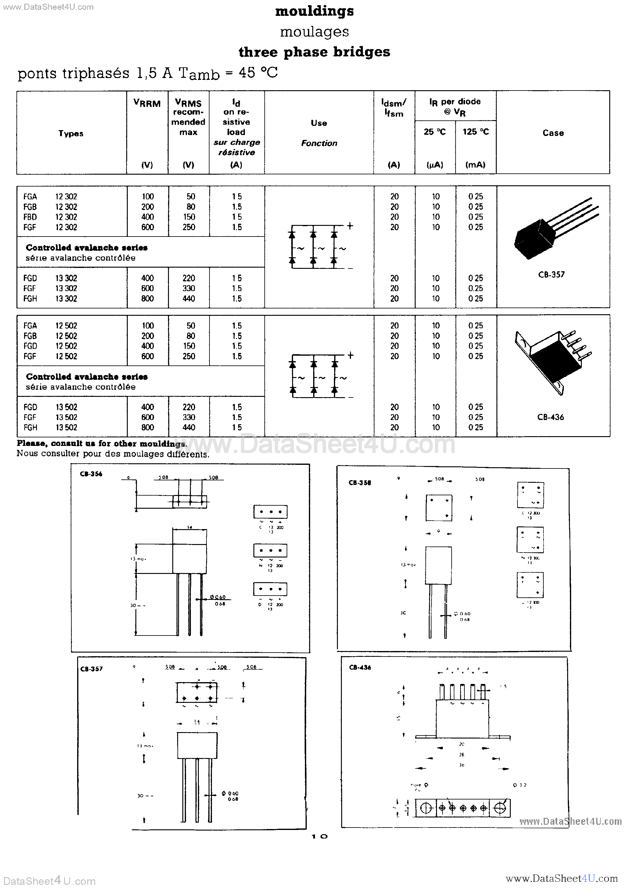 Datasheet BH26-601A page 2 Datasheet BH26-601A - Diode page 2