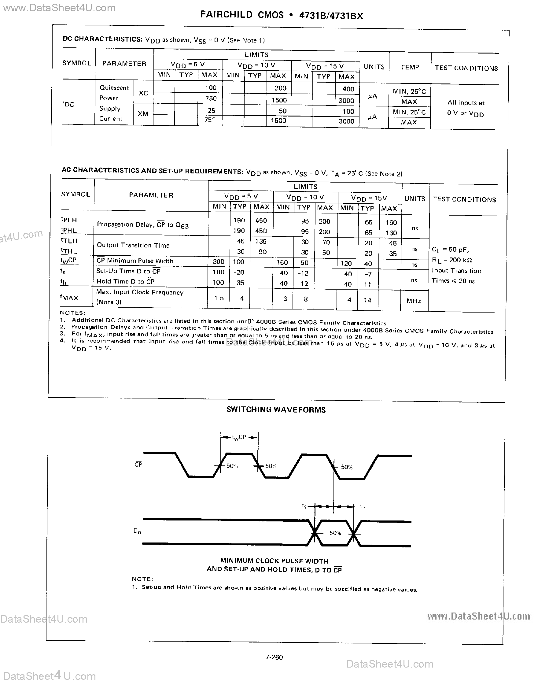 Даташит на микросхему 4731B страница 2 Даташит 4731B - Quad 64-Bit Static Shift Register страница 2