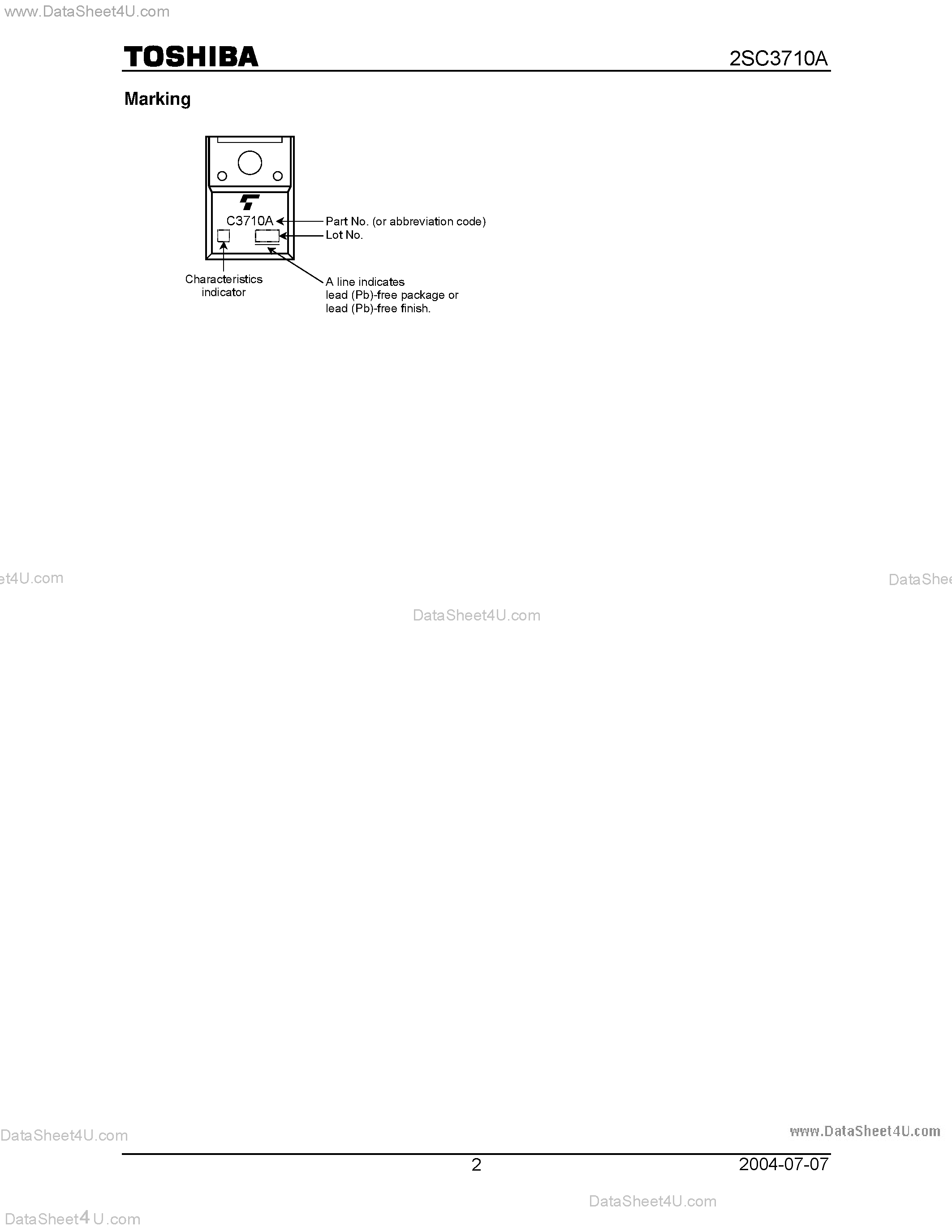 Datasheet 2SC3710A - HIGH CURRENT SWITCHING APPLICATIONS page 2