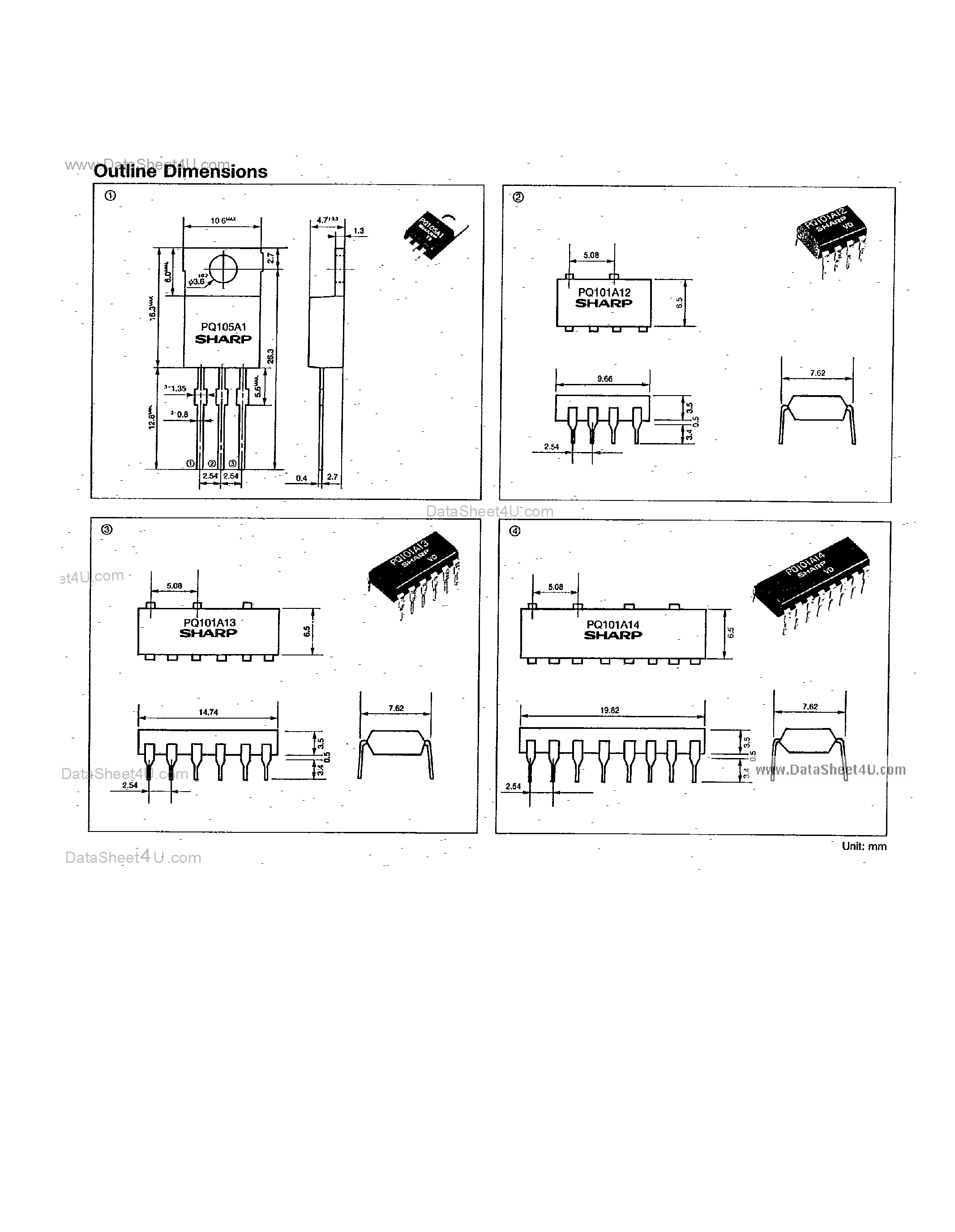 Datasheet PQ101A12 - (PQ10xA1x) TRIAC page 2