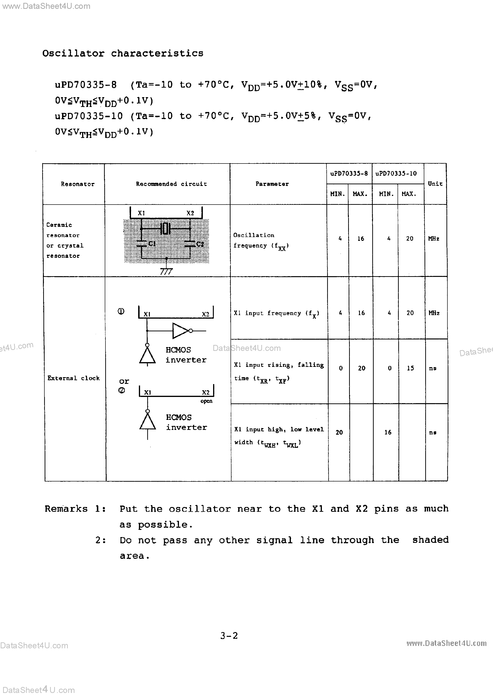 Даташит на микросхему UPD70335-10 страница 2 Даташит UPD70335-10 - (UPD70335-8/-10) MicroController страница 2