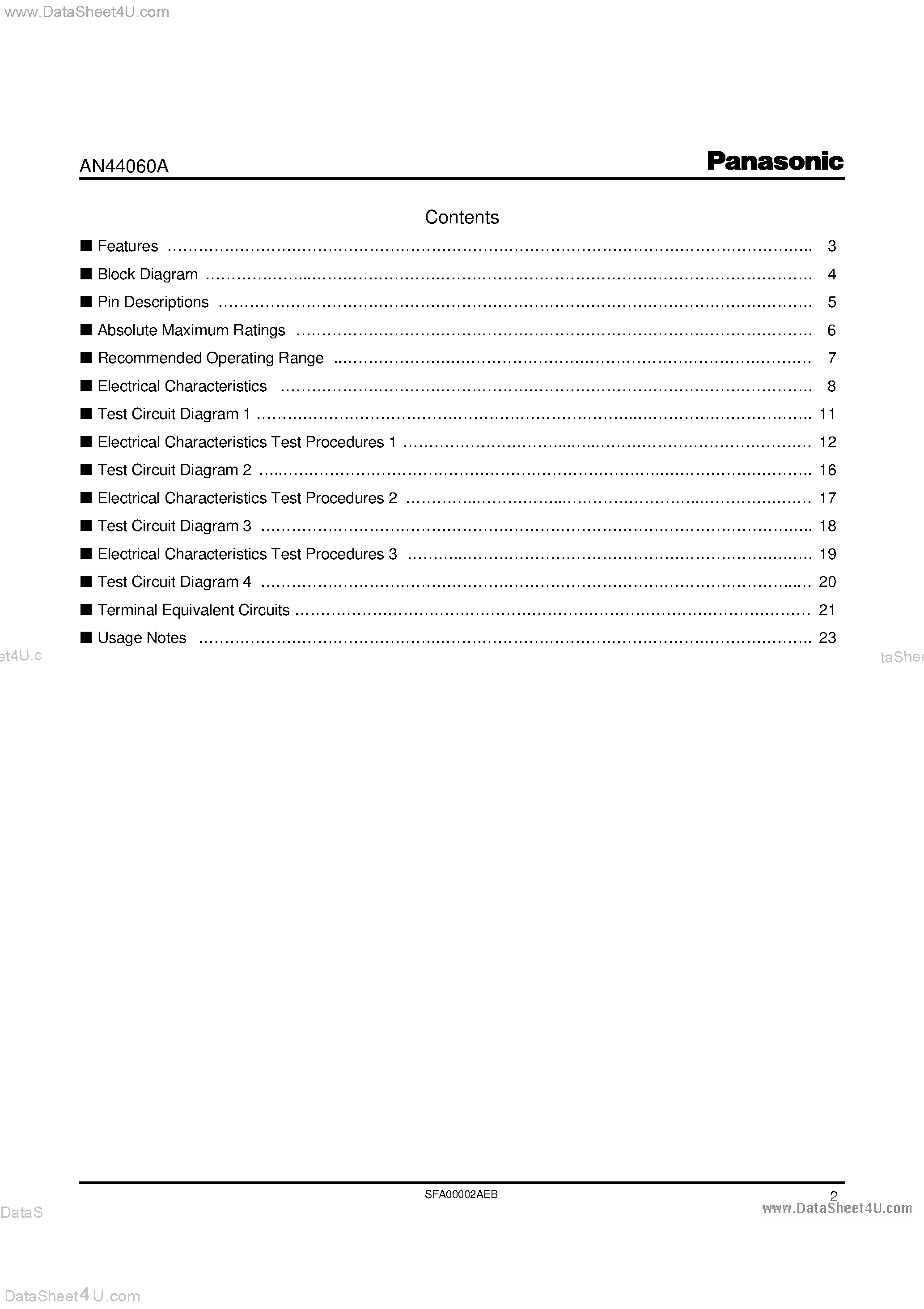 Даташит AN44060A - Mortordrive - Stepping страница 2