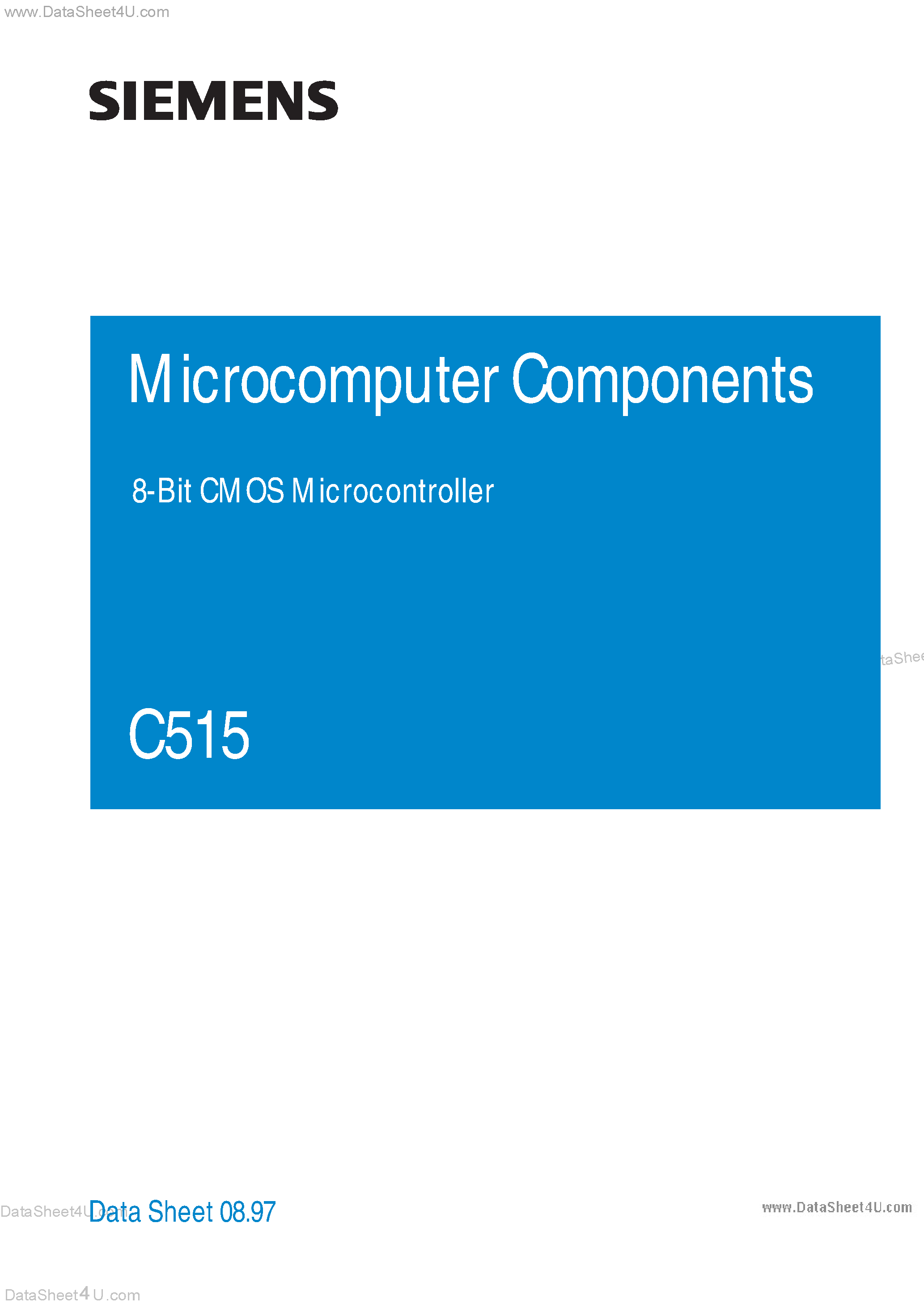 Даташит SAF-C515-LN - 8-Bit-microcontroller страница 1