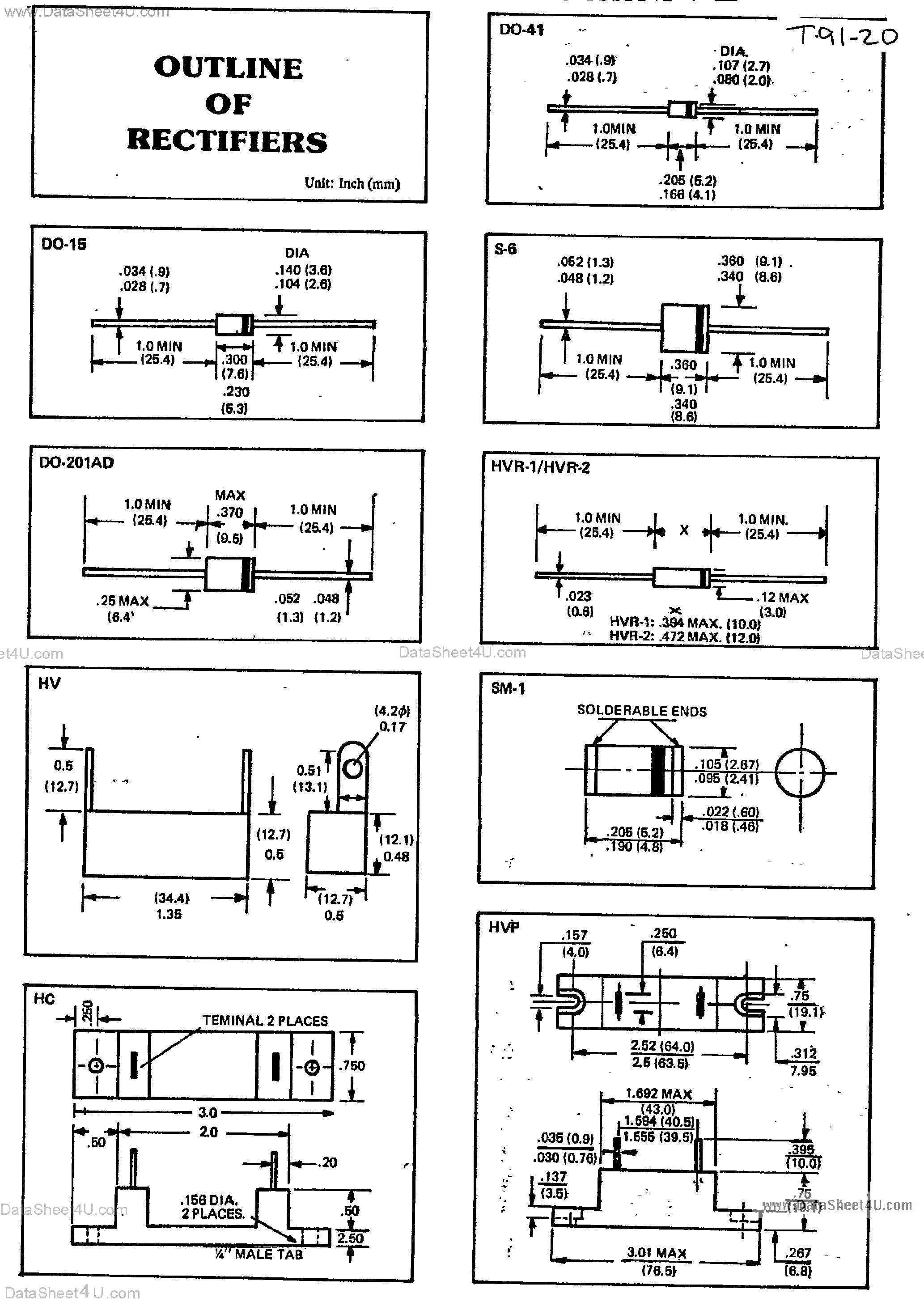 Datasheet CTP258 - (CTP25xx) RECTIFIER DIODES page 2