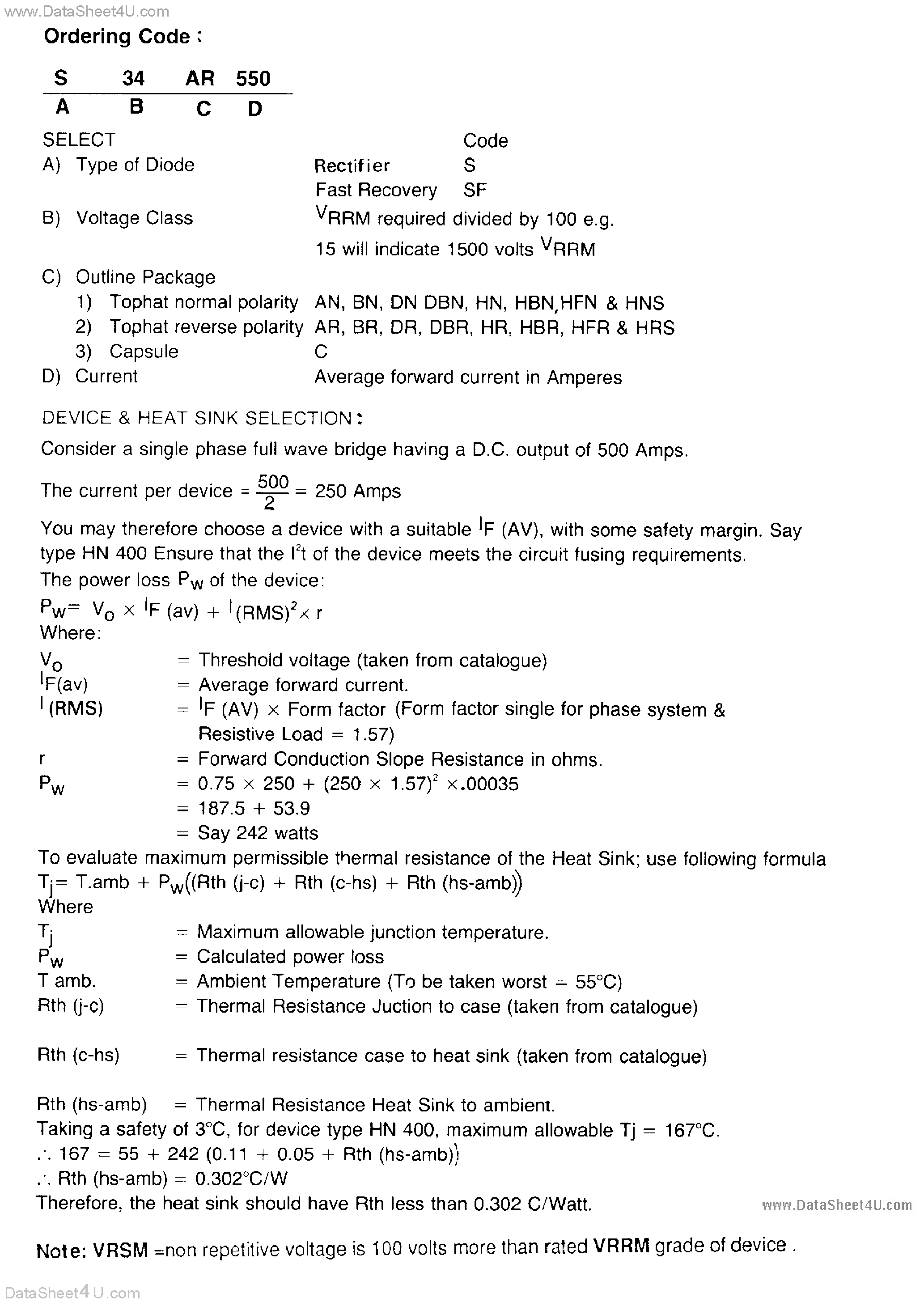 Datasheet S14BN71 - RECTIFIER DIODE page 1