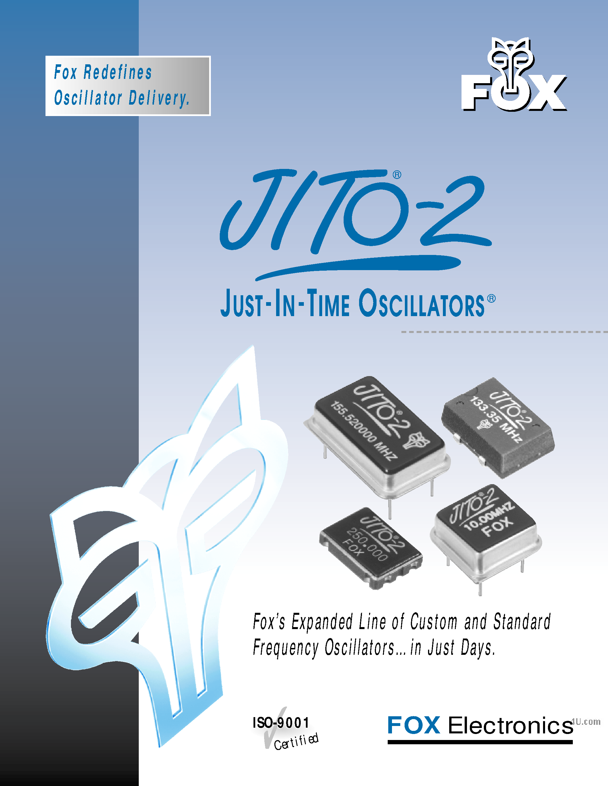 Datasheet JITO-2 - Just in Time Oscillators page 1