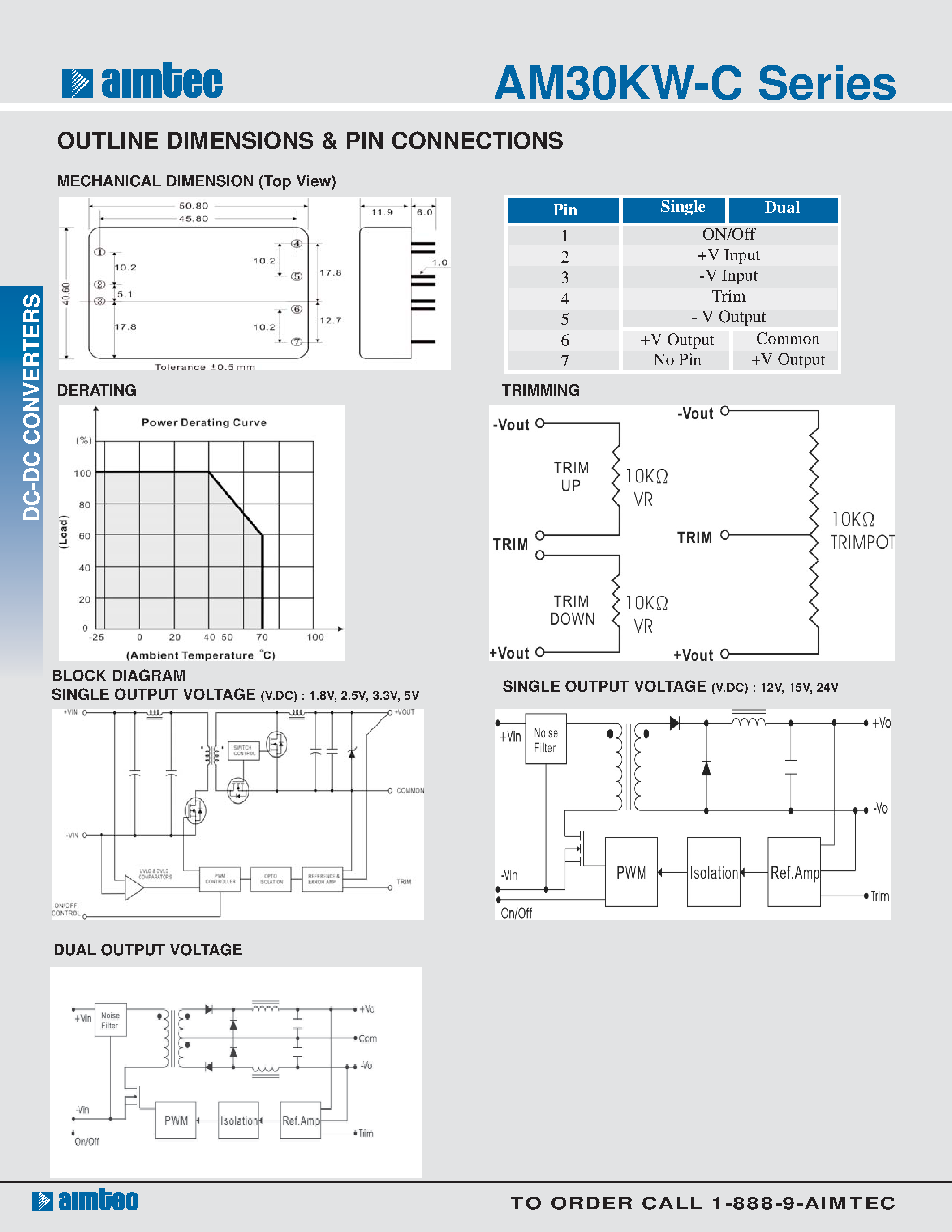 Datasheet AM30KW-C - 30 watt dc-dc converters page 2