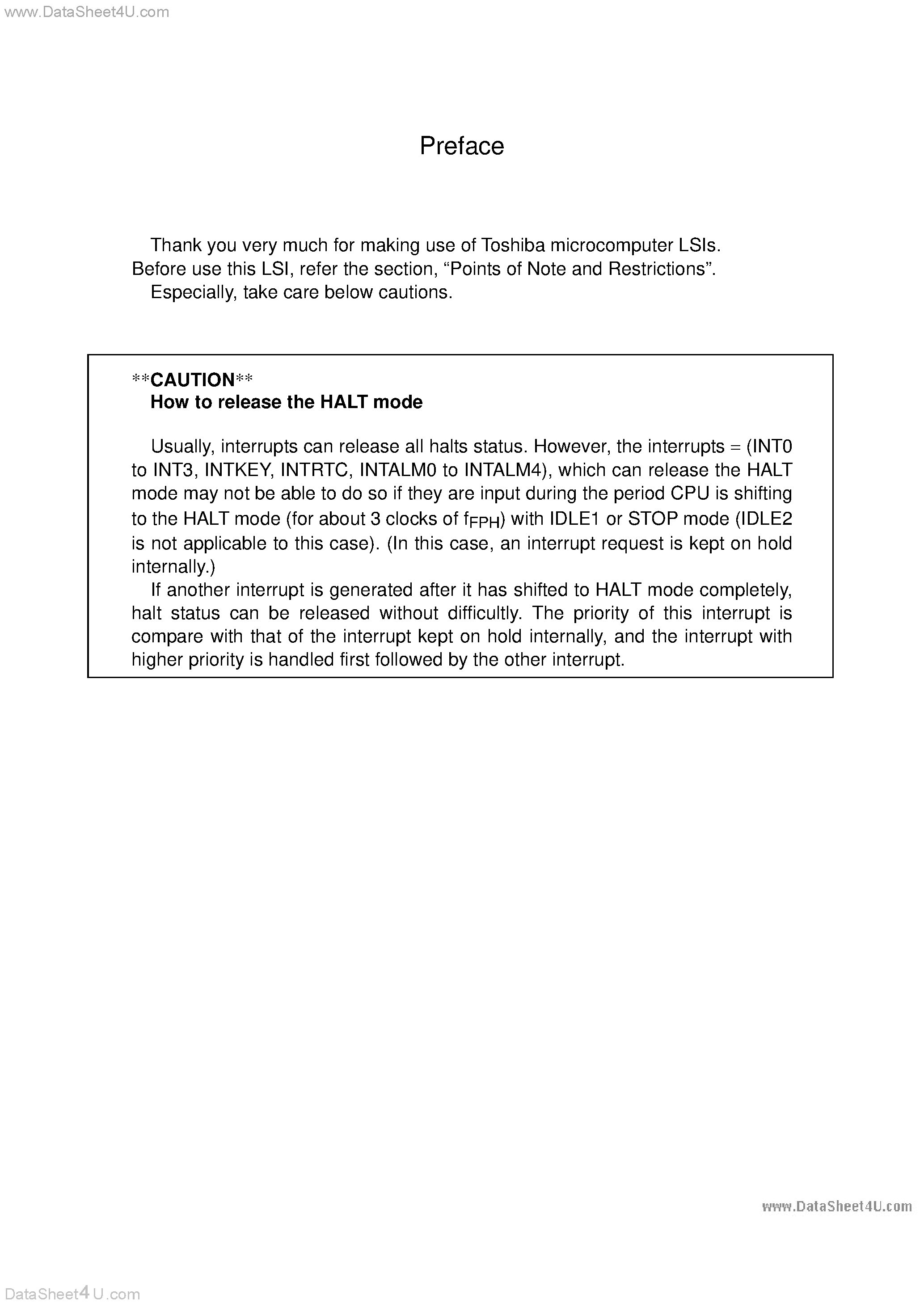 Даташит на микросхему TMP92C820FG страница 2 Даташит TMP92C820FG - 16-Bit Microcontroller страница 2