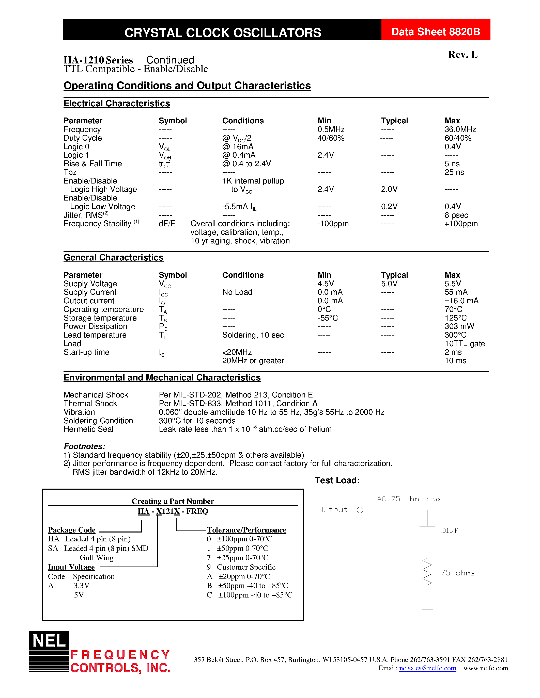 Datasheet HA-1210 - TTL Compatible Enable/Disable page 2