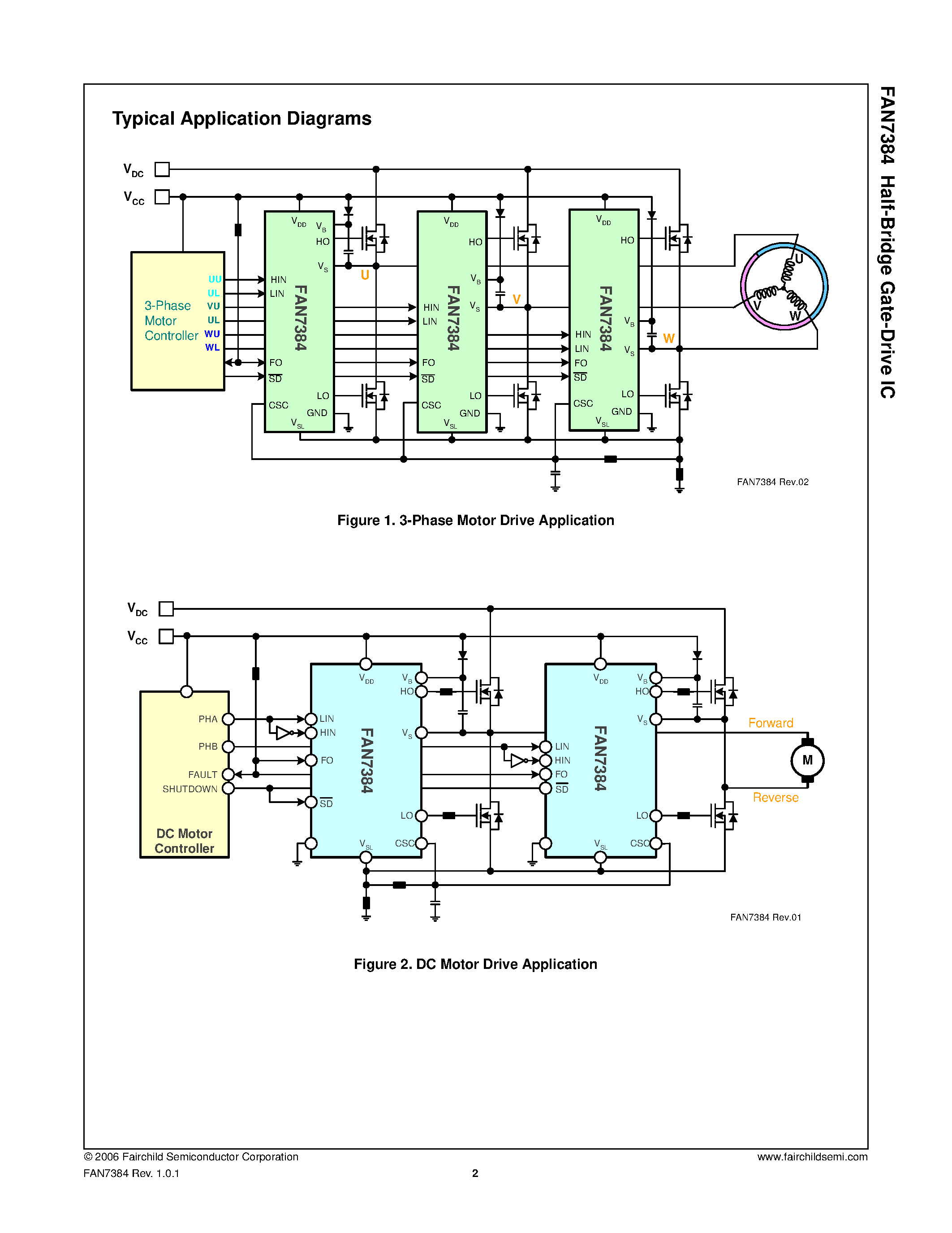 Даташит на микросхему FAN7384 страница 2 Даташит FAN7384 - Half-Bridge Gate-Drive IC страница 2