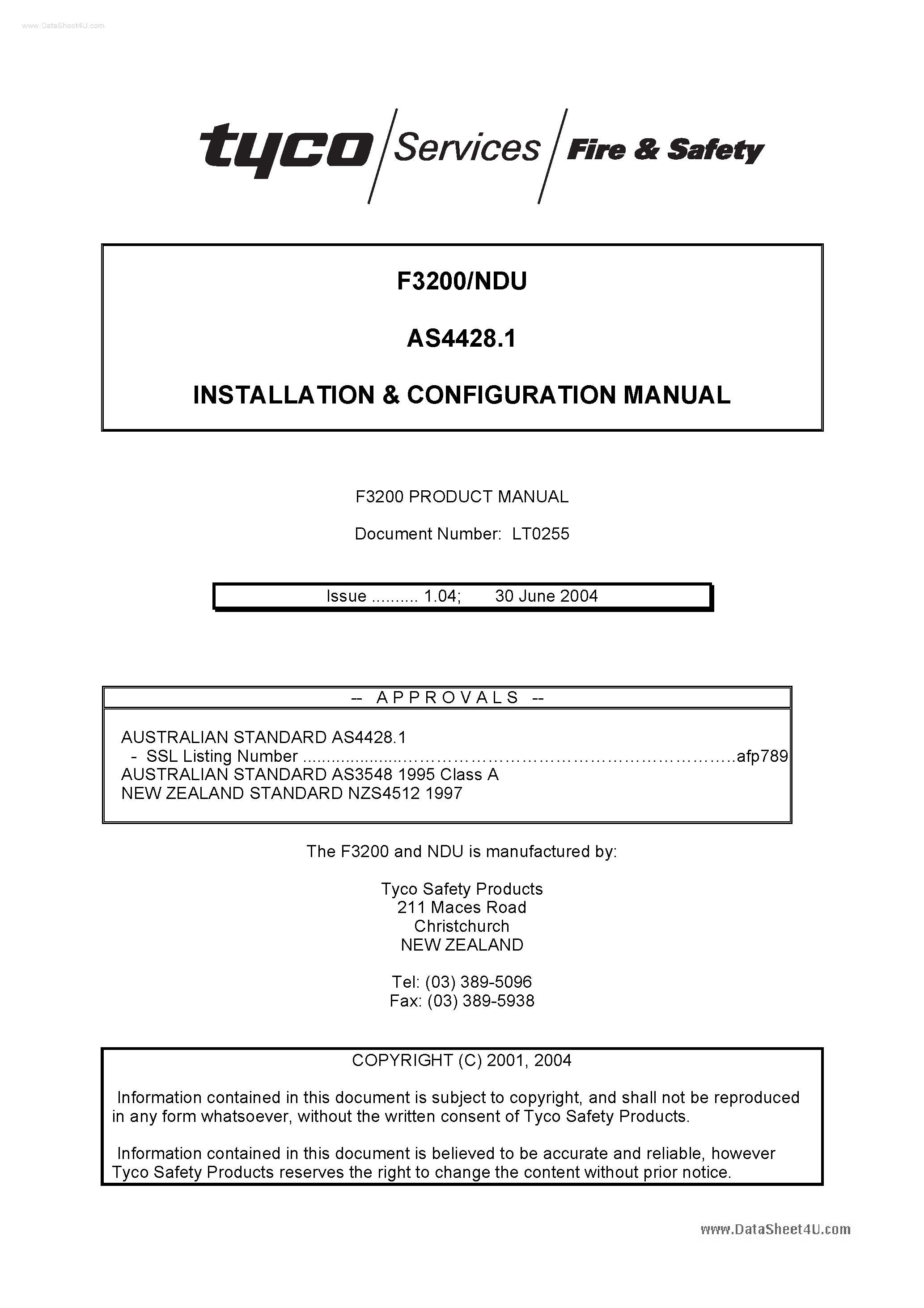 Даташит AS4428.1 - Manual страница 1