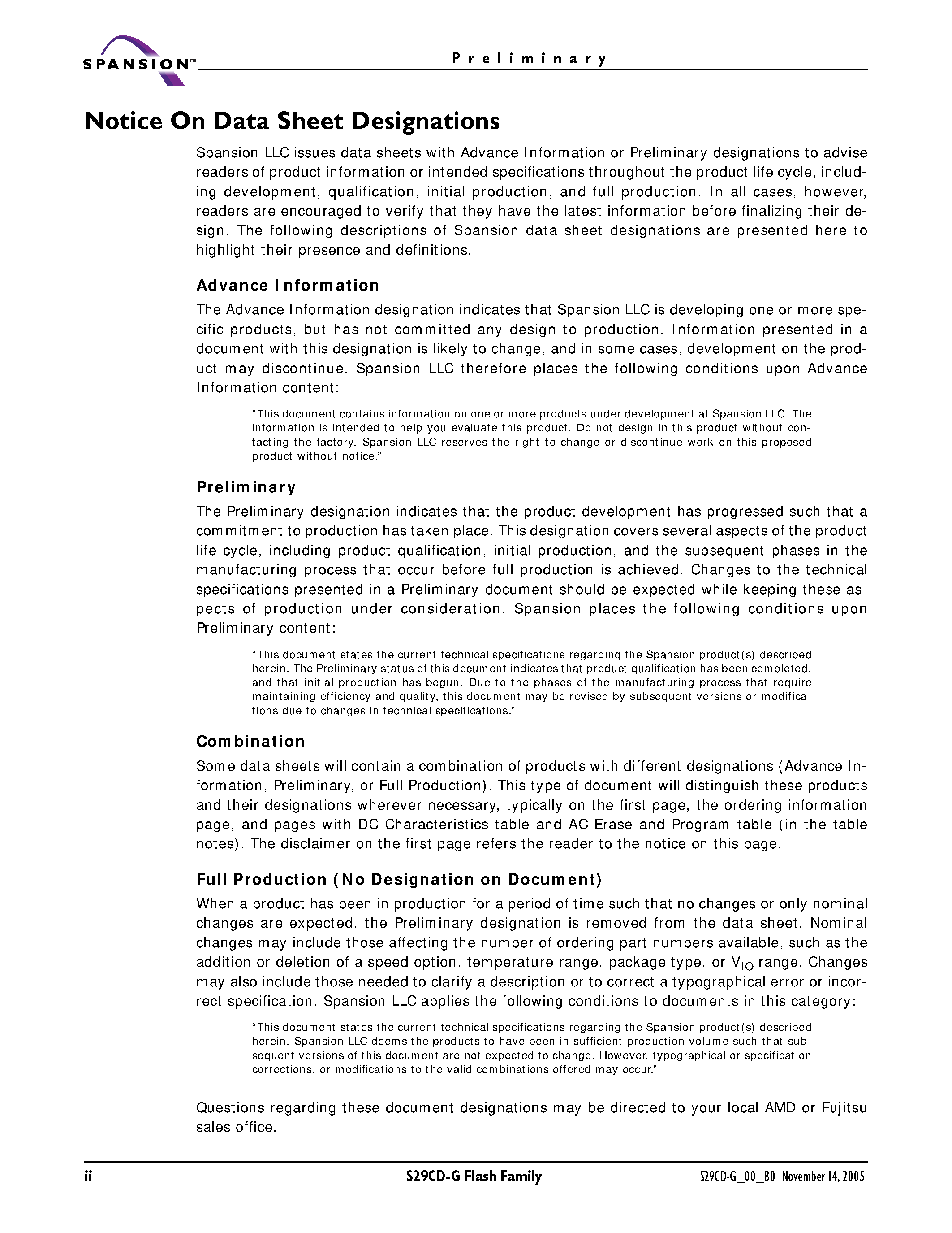 Даташит S29CD-G - Simultaneous Read/ Write Flash Memory страница 2