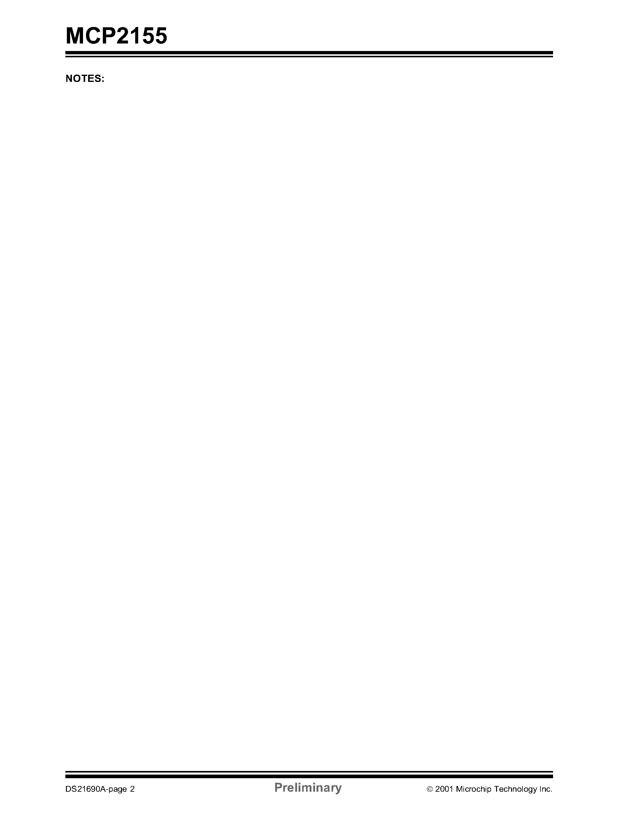 Datasheet MCP2155 - ItDA Standard Protocol Stack Controller Supporting DCE Applications page 2