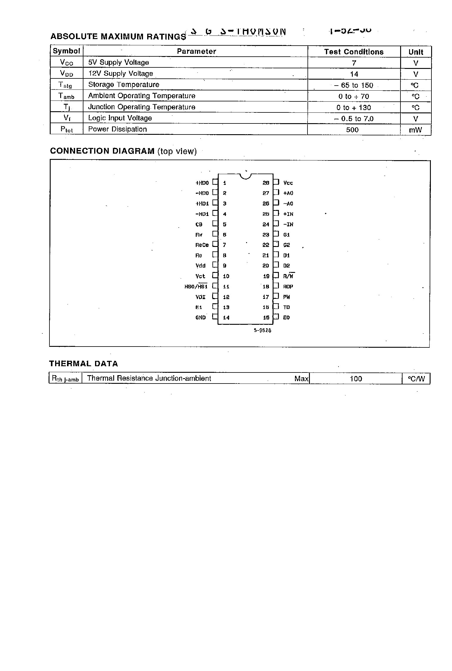 Datasheet L6570A - 2-CHANNEL FLOPPY DISK READ/WRITE CIRCUITS page 2
