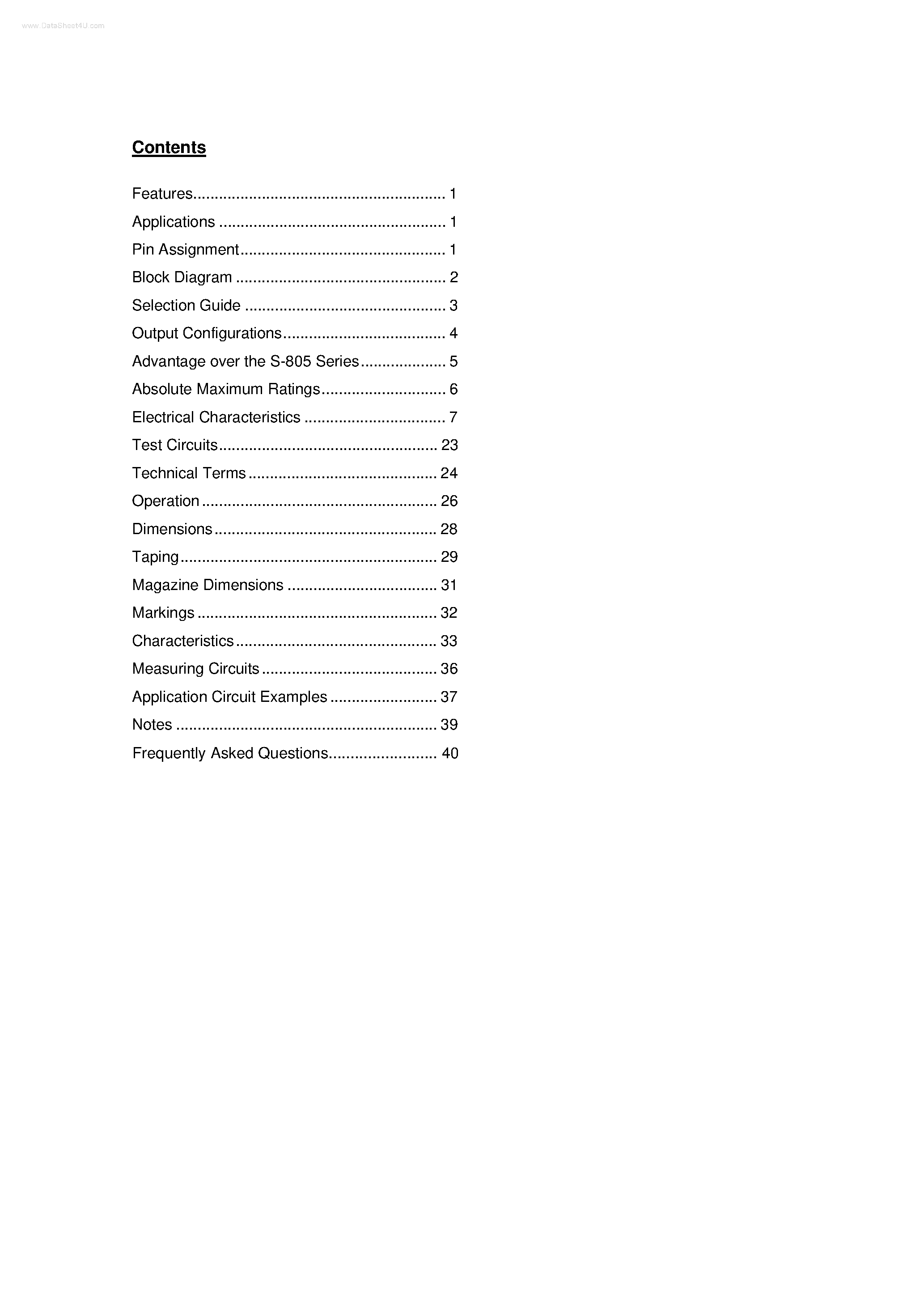 Даташит S-80733SN - Search -----> S-80733 страница 1