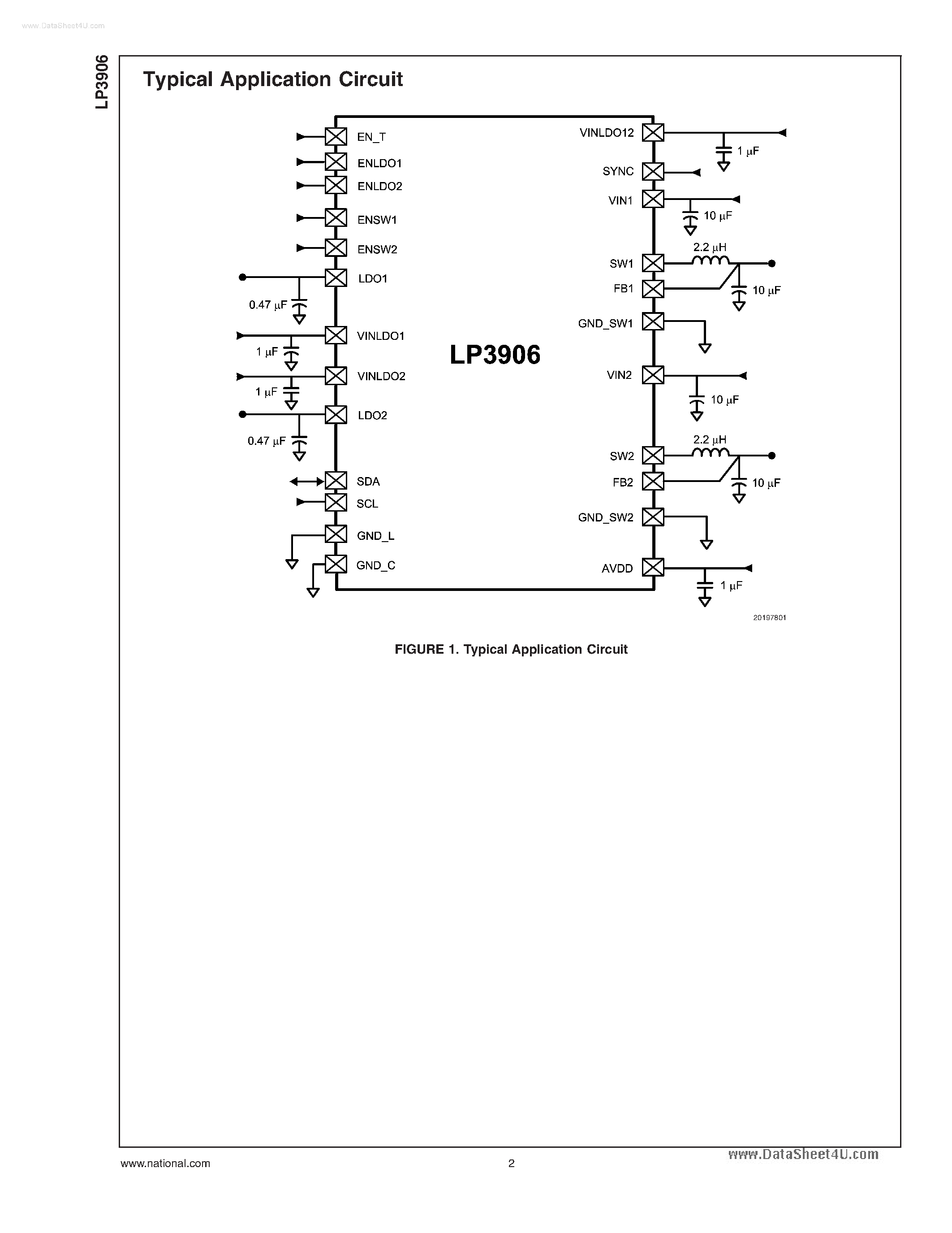 Datasheet LP3906 - Dual High Current Step Down DC/DC and Dual Linear Regulator page 2