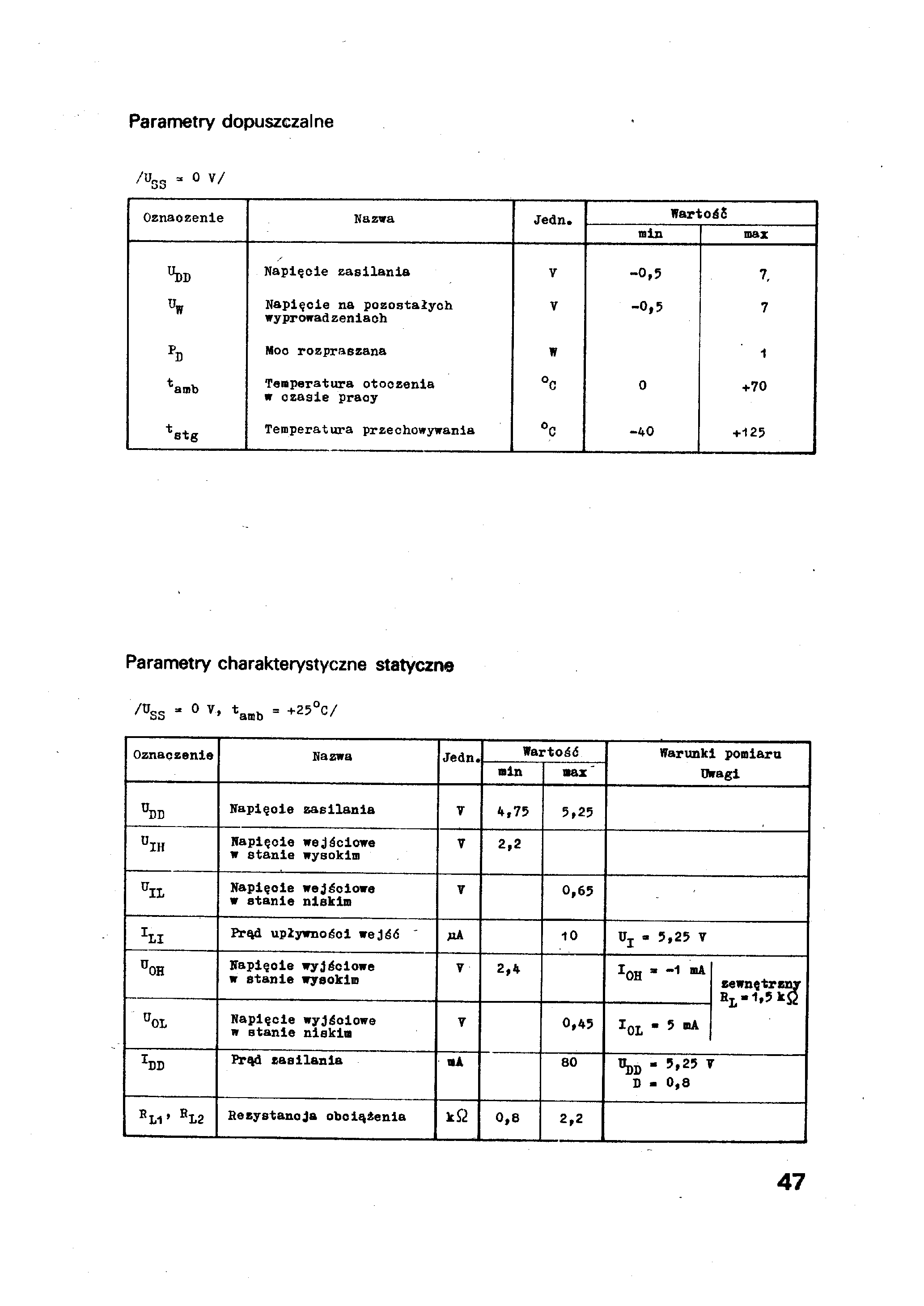 Даташит MCY7501N - (MCY7501N / MCY7505N) DYNAMICZNY REJESTR PRZESUWAJACY O POJEMNOSCL страница 2