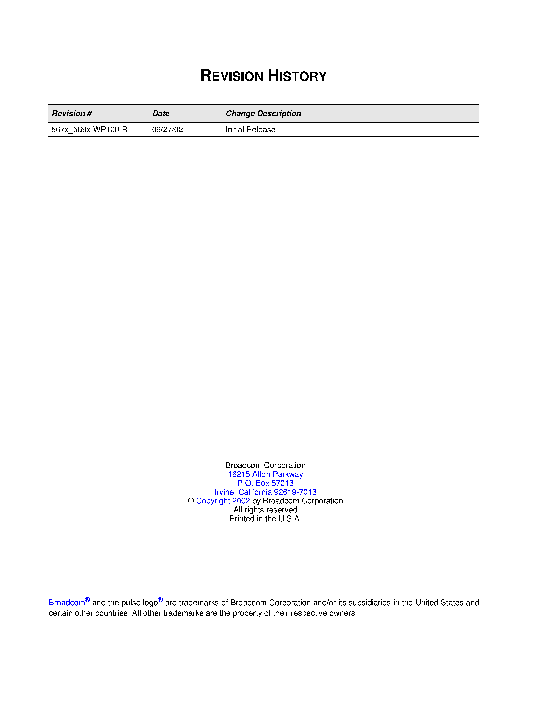 Datasheet BCM5670 - (BCM567x / BCM569x) A Scalable Approach to Gigabit Ethernet Switch Design page 2