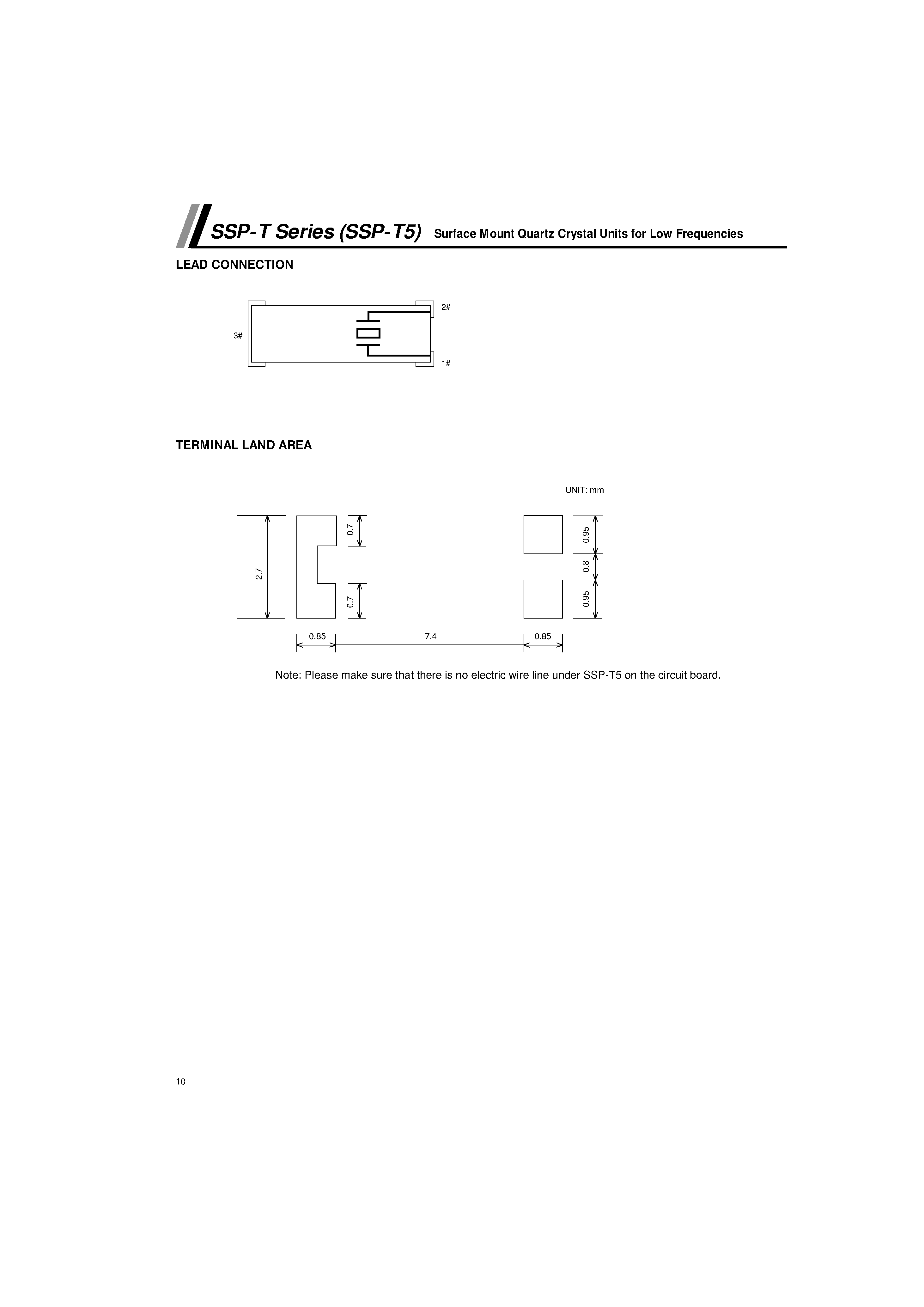 Даташит SSP-T - Surface Mount Quartz Crystal Units страница 2