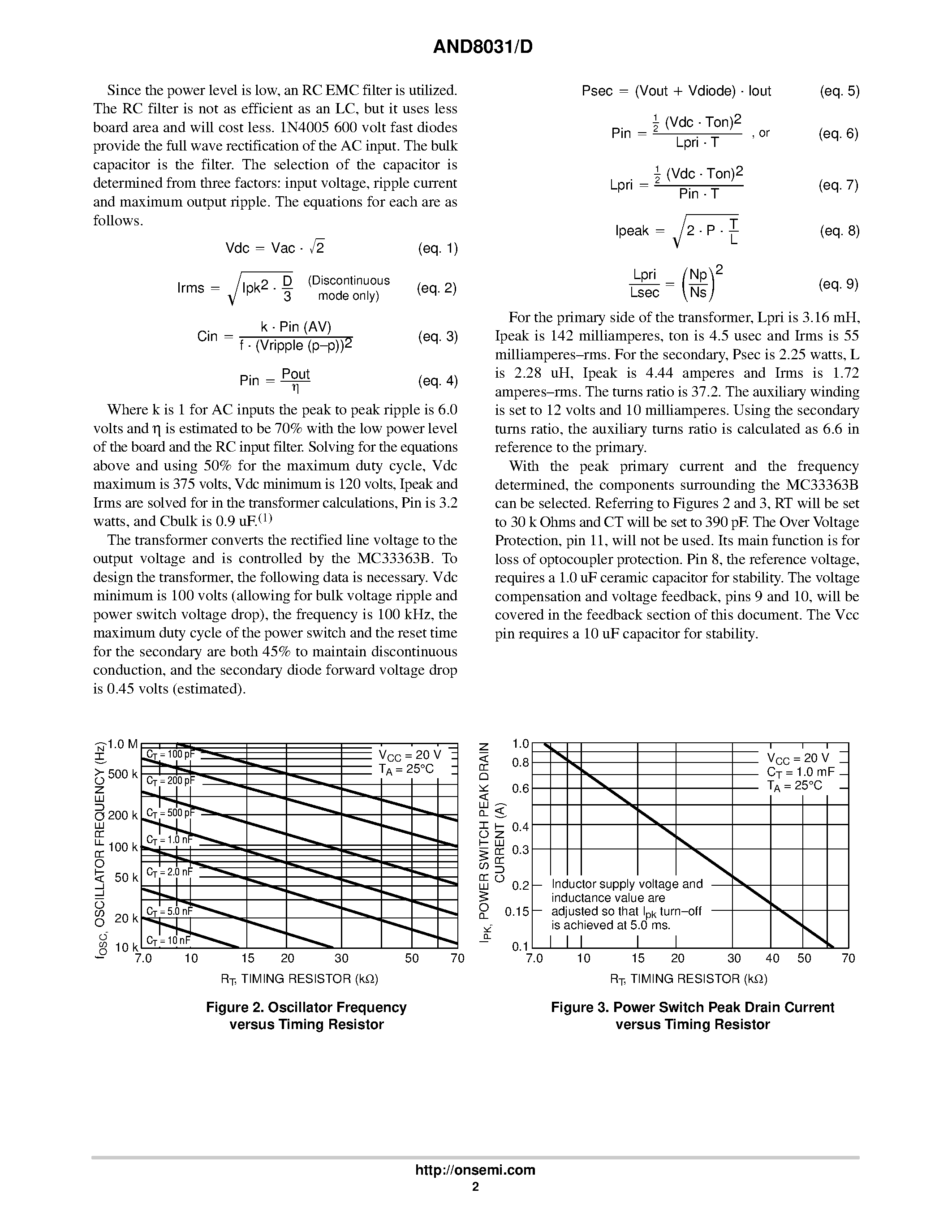 Datasheet AND8031 - Isolated Precision Regulation of a Single 1.8 Volt Output from a Universal Line Input page 2