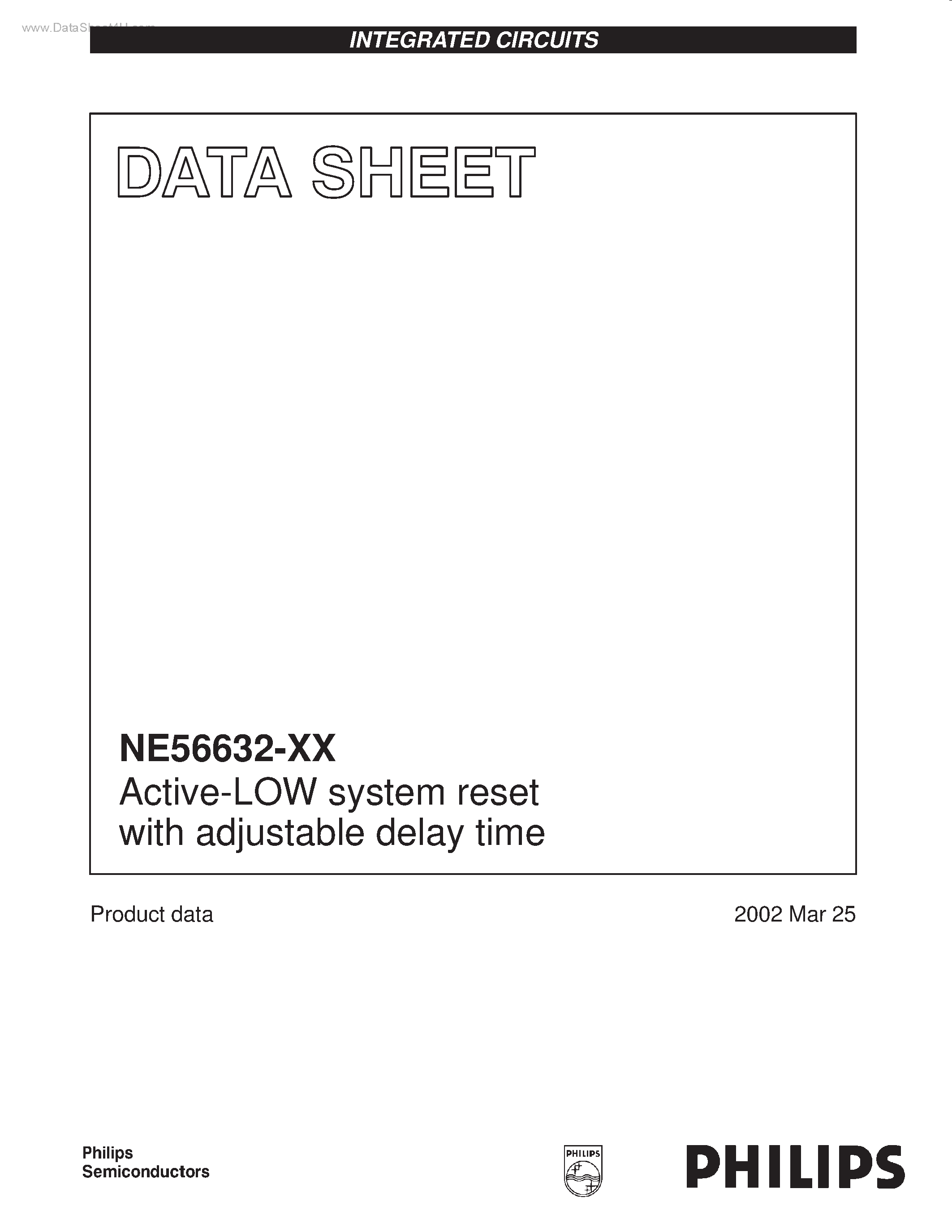 Даташит NE56632-xx - Active-LOW system reset страница 1