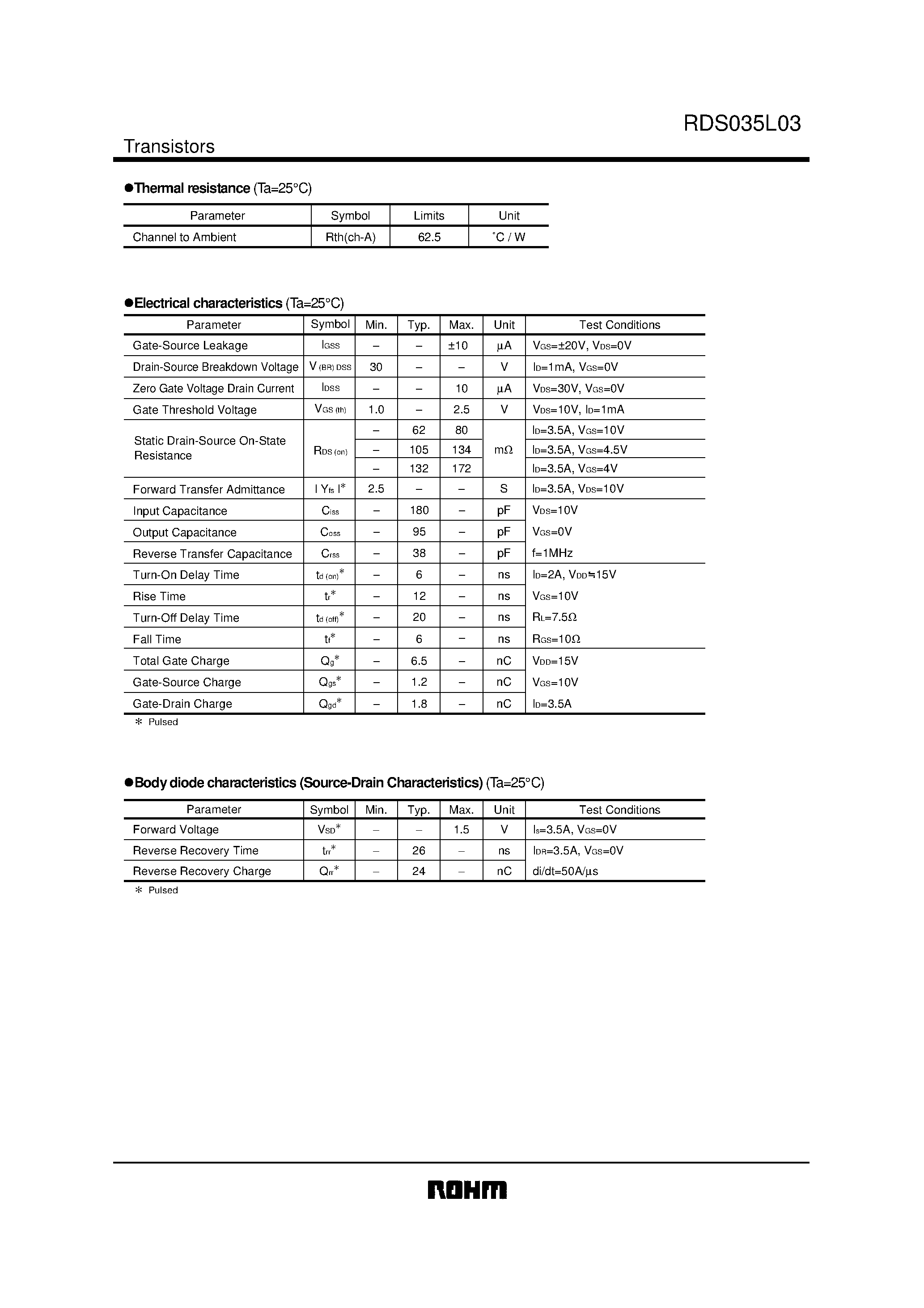 Datasheet RDS035L03 - Switching page 2