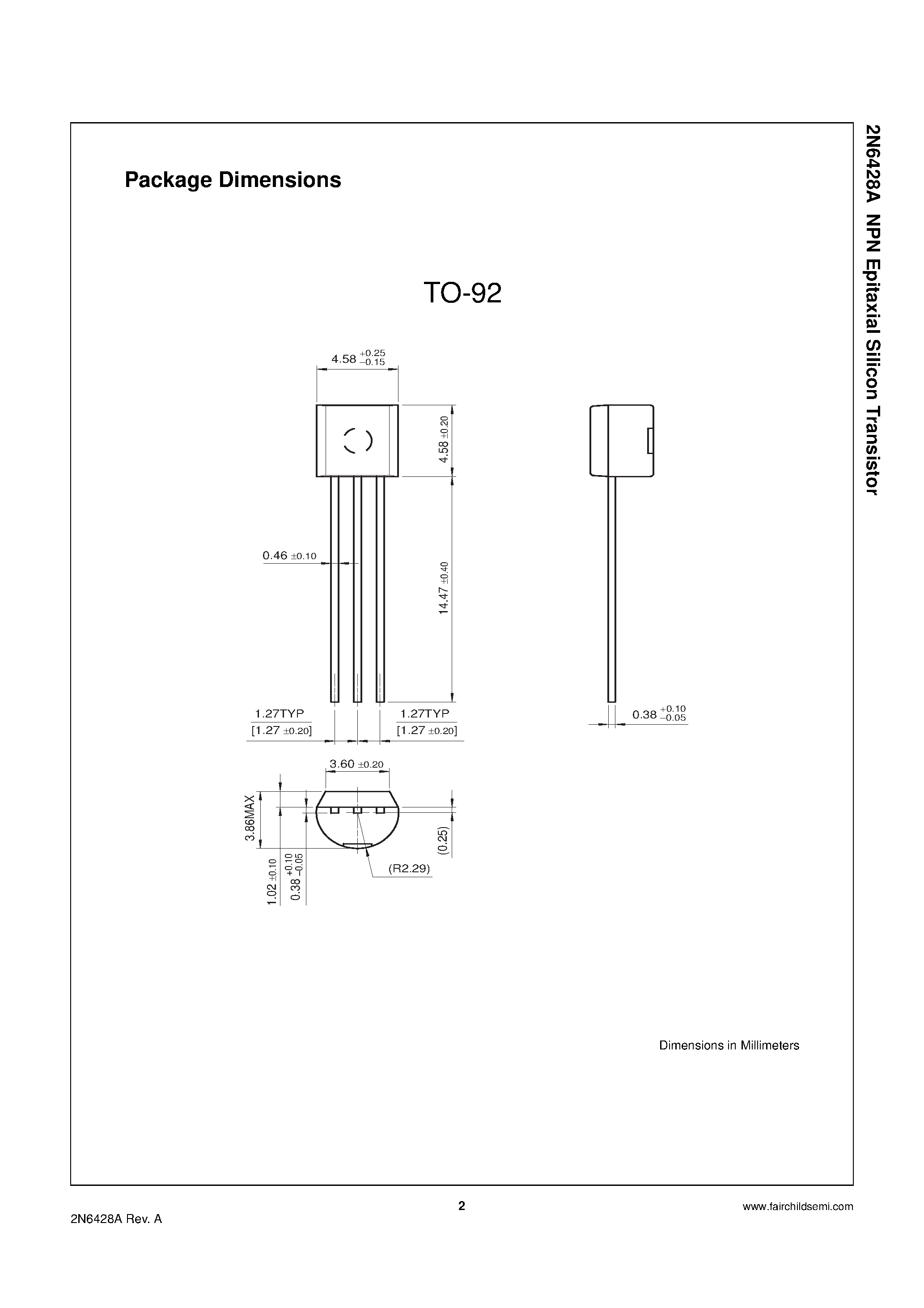 Datasheet 2N6428A - NPN Epitaxial Silicon Transistor page 2