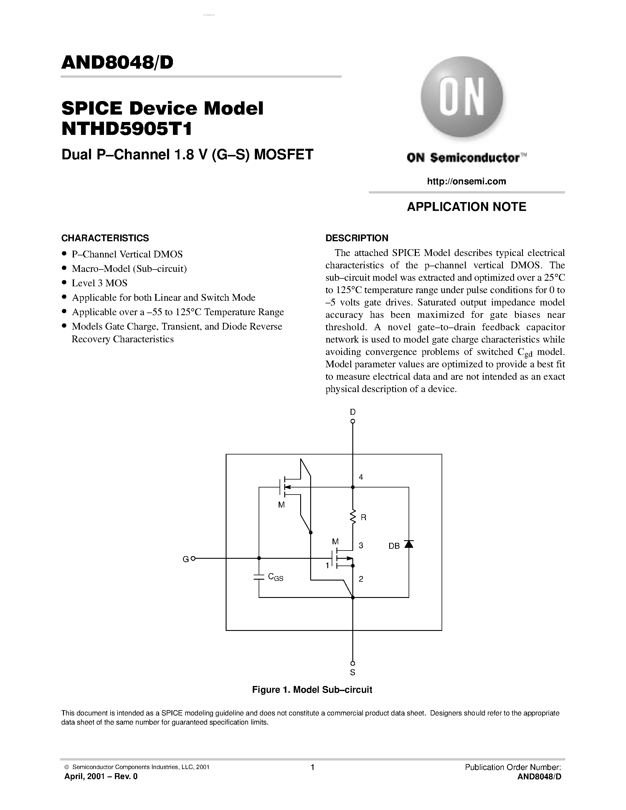 Даташит на микросхему AND8048 страница 1 Даташит AND8048 - Dual P-Channel 1.8 V (G-S) MOSFET страница 1