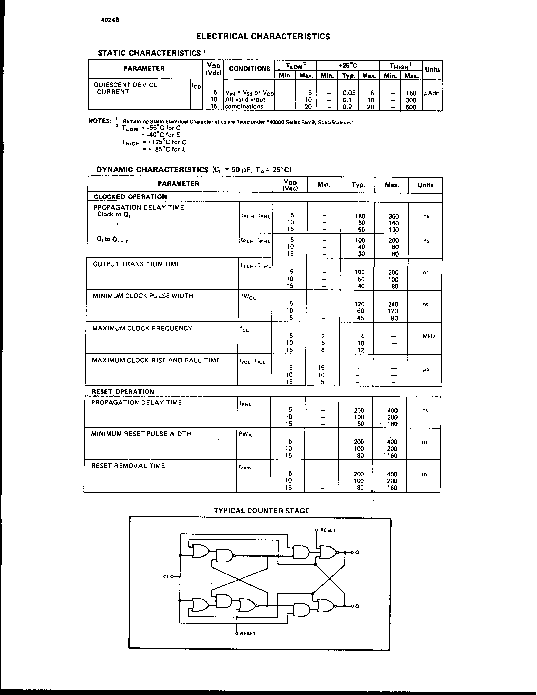 Даташит на микросхему SCL4024B страница 2 Даташит SCL4024B - CMOS 7-STAGE BINARY COUNTER страница 2