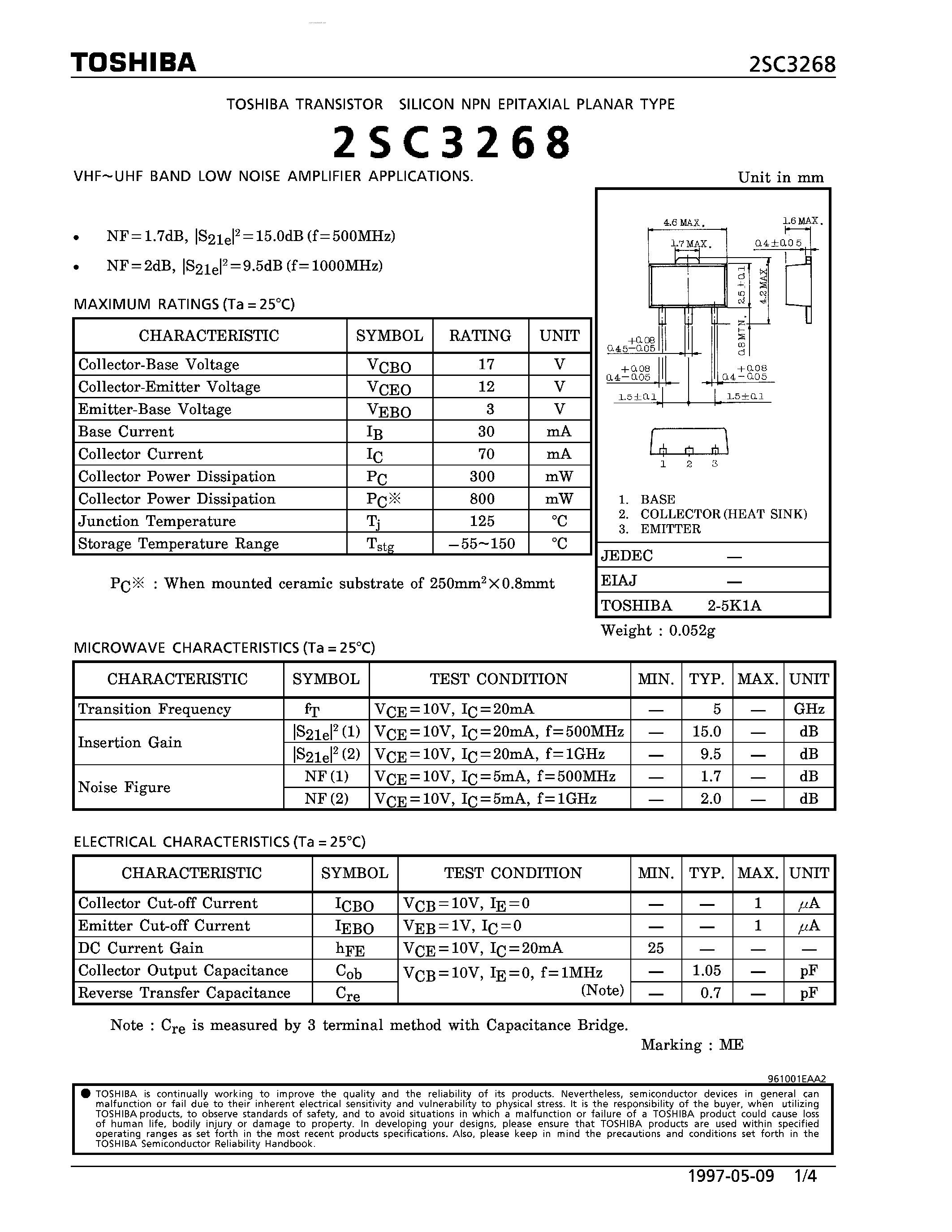 Даташит на микросхему C3268 страница 1 Даташит C3268 - Search -----> 2SC3268 страница 1