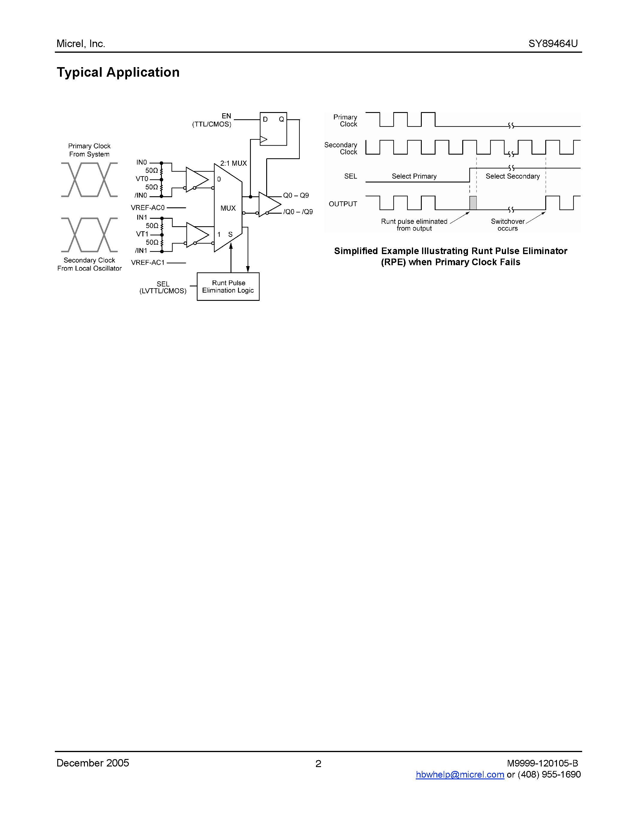 Даташит на микросхему SY89464U страница 2 Даташит SY89464U - Precision LVPECL 1:10 Fanout страница 2