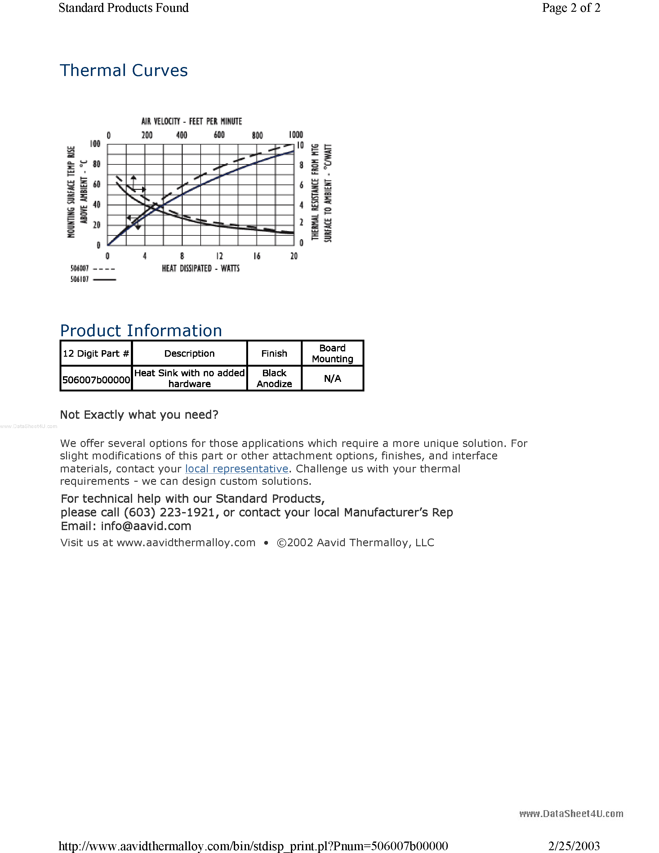 Datasheet 506007B00000 - For use with TO-3 packages page 2