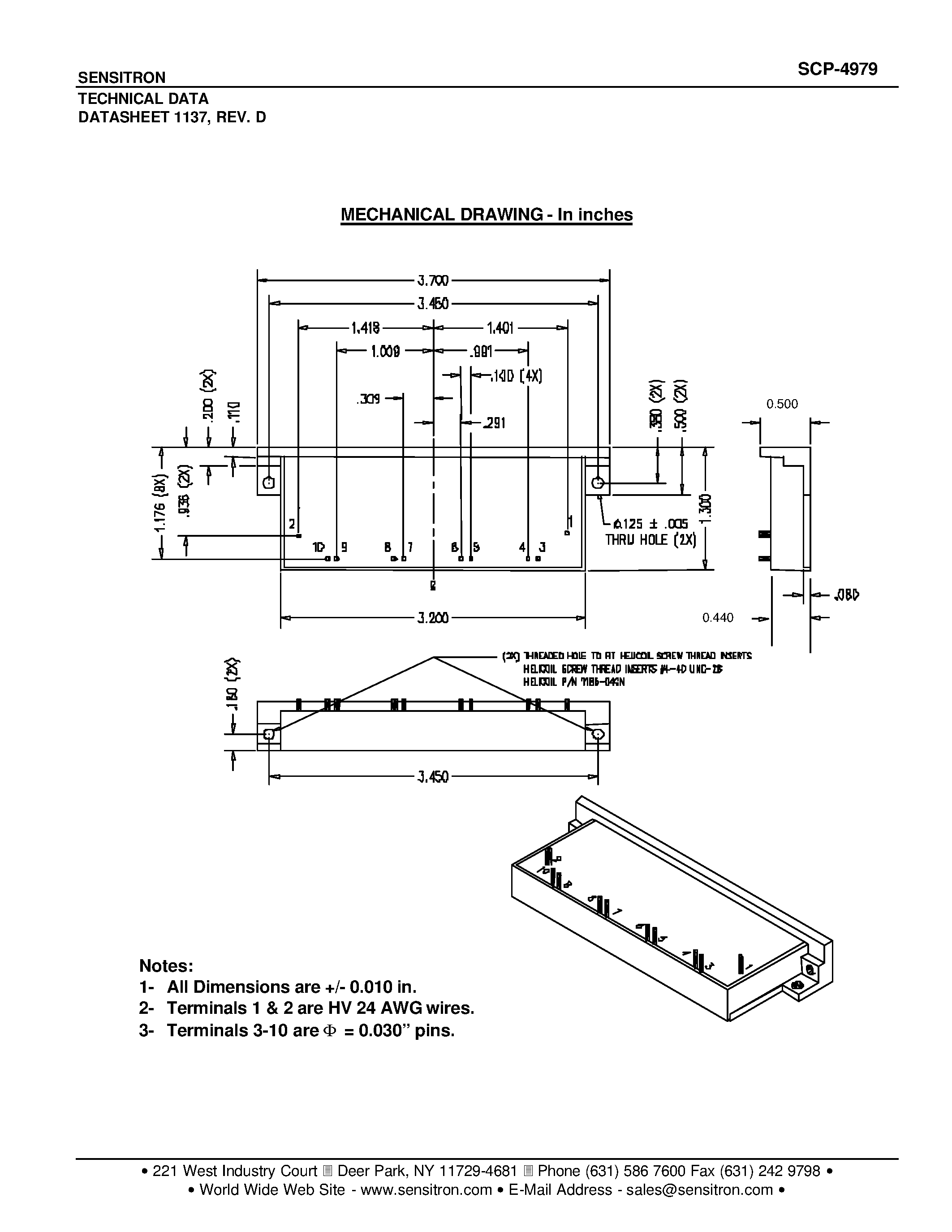 Datasheet SCP-4979 - HV IGBT Solid-State Switch page 2