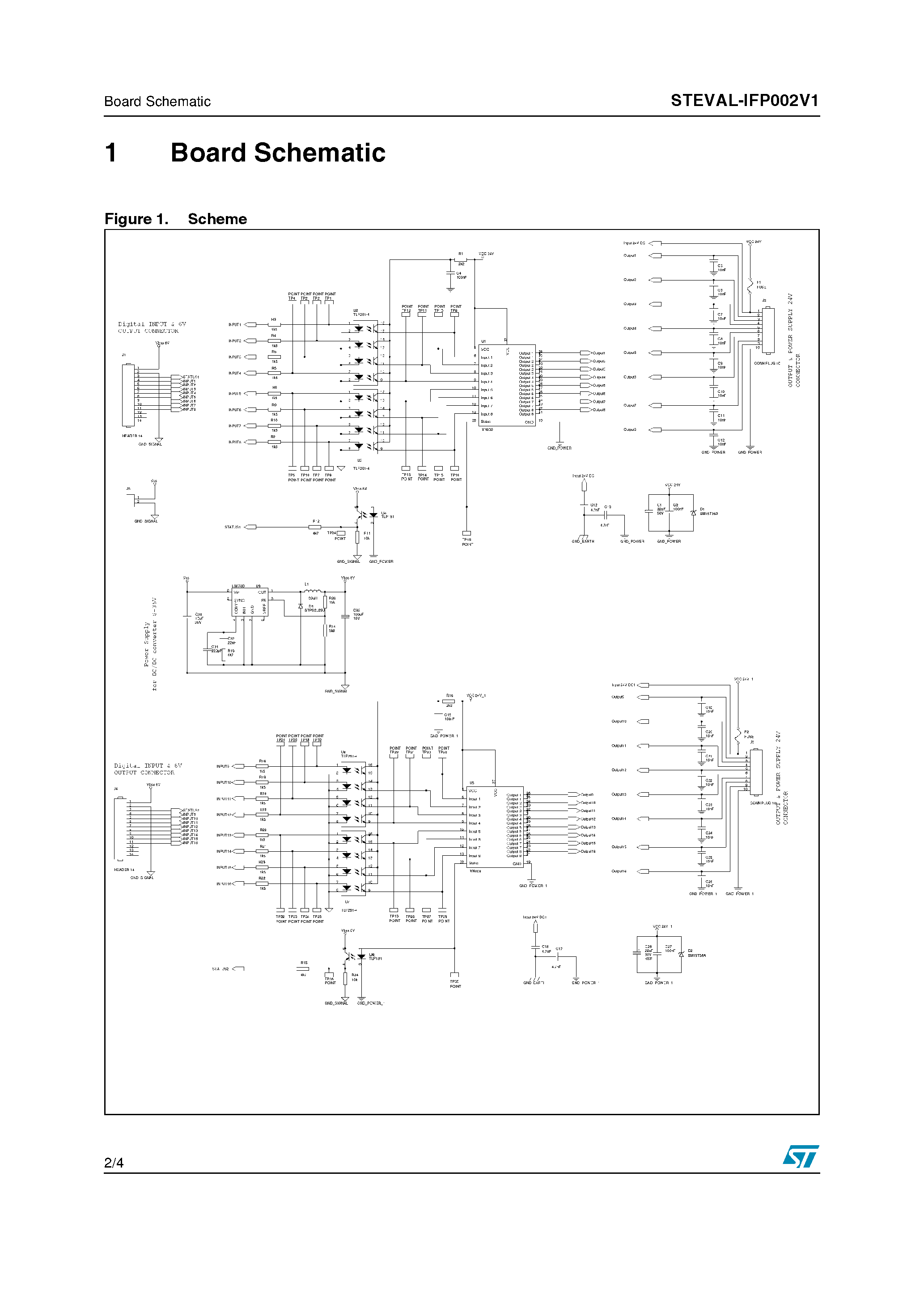 Datasheet STEVAL-IFP002V1 page 2 Datasheet STEVAL-IFP002V1 - High Side Driver - 8 Channel based on VN808 page 2