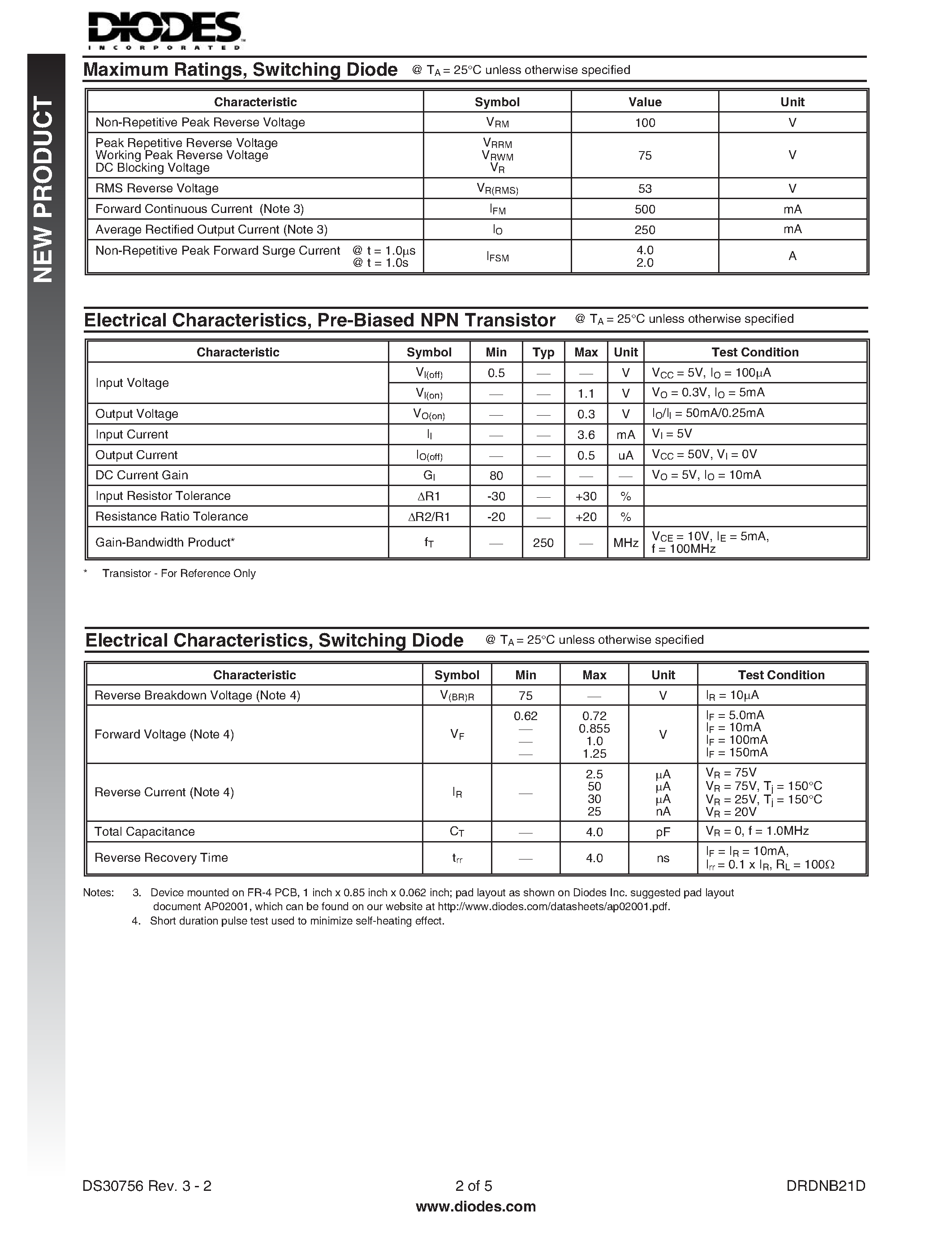 Даташит DRDNB21D - COMPLEX ARRAY FOR DUAL RELAY DRIVER страница 2