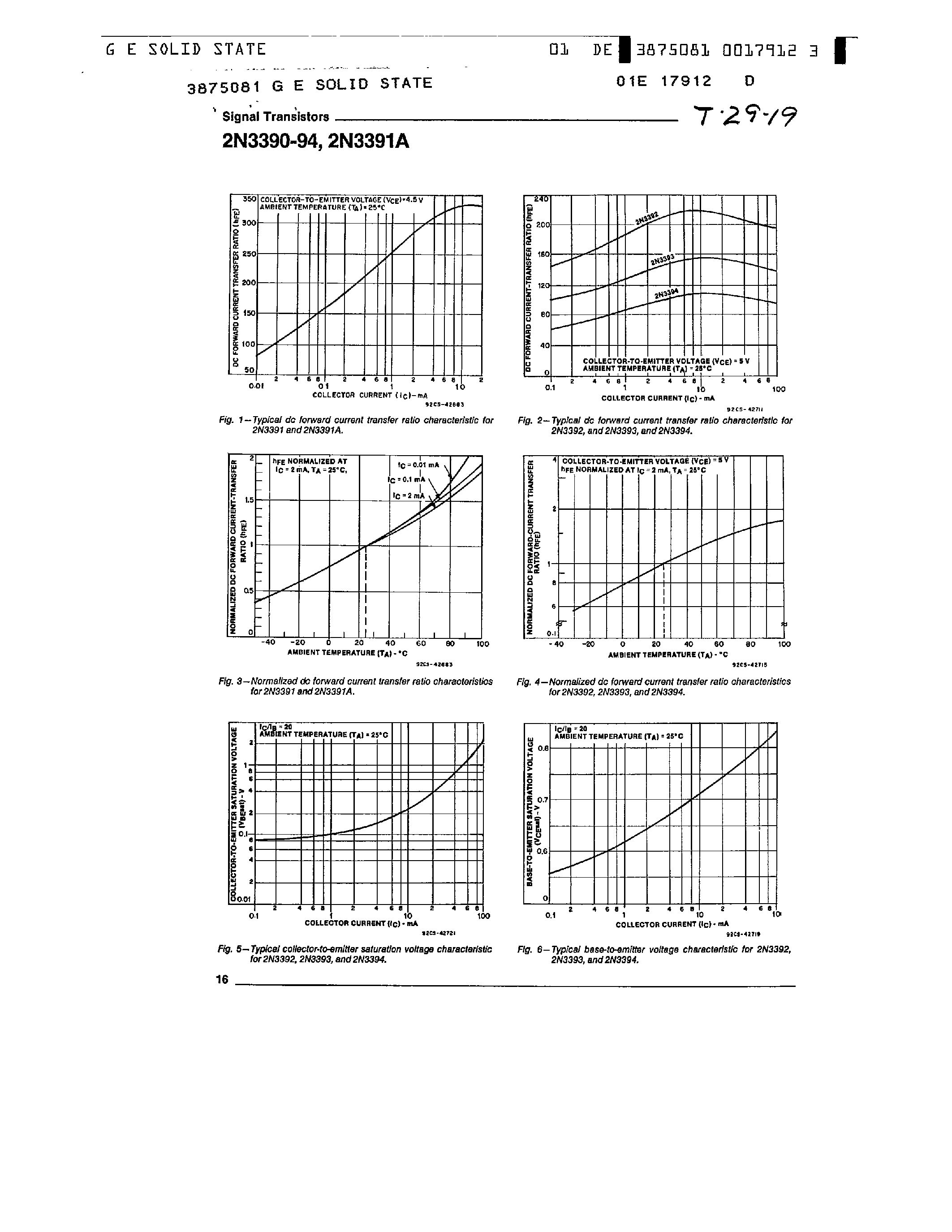 Datasheet 2N3390 page 2 Datasheet 2N3390 - (2N3390 - 2N3394) SILICON TRANSISTORS page 2