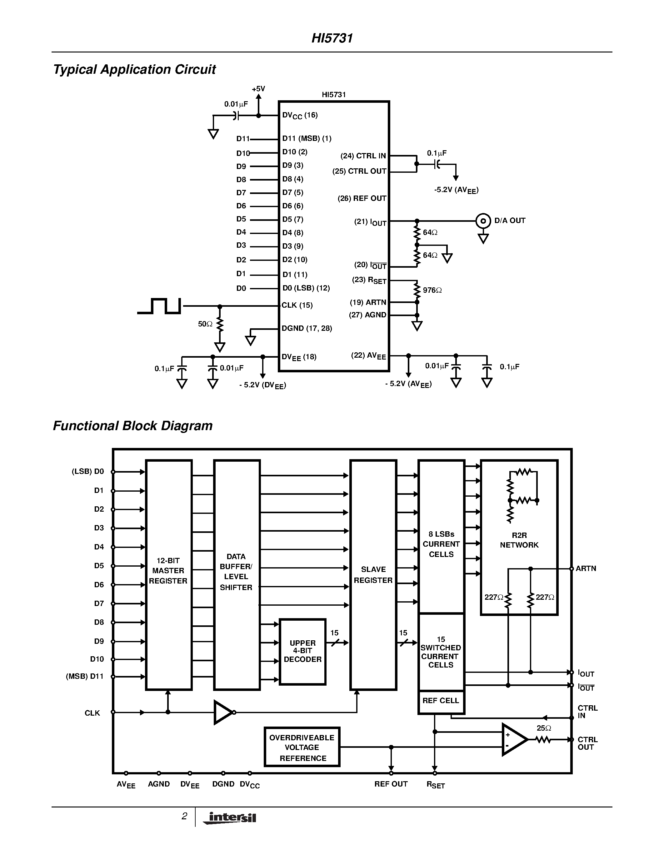 Даташит HI5731 - A/D Converter страница 2