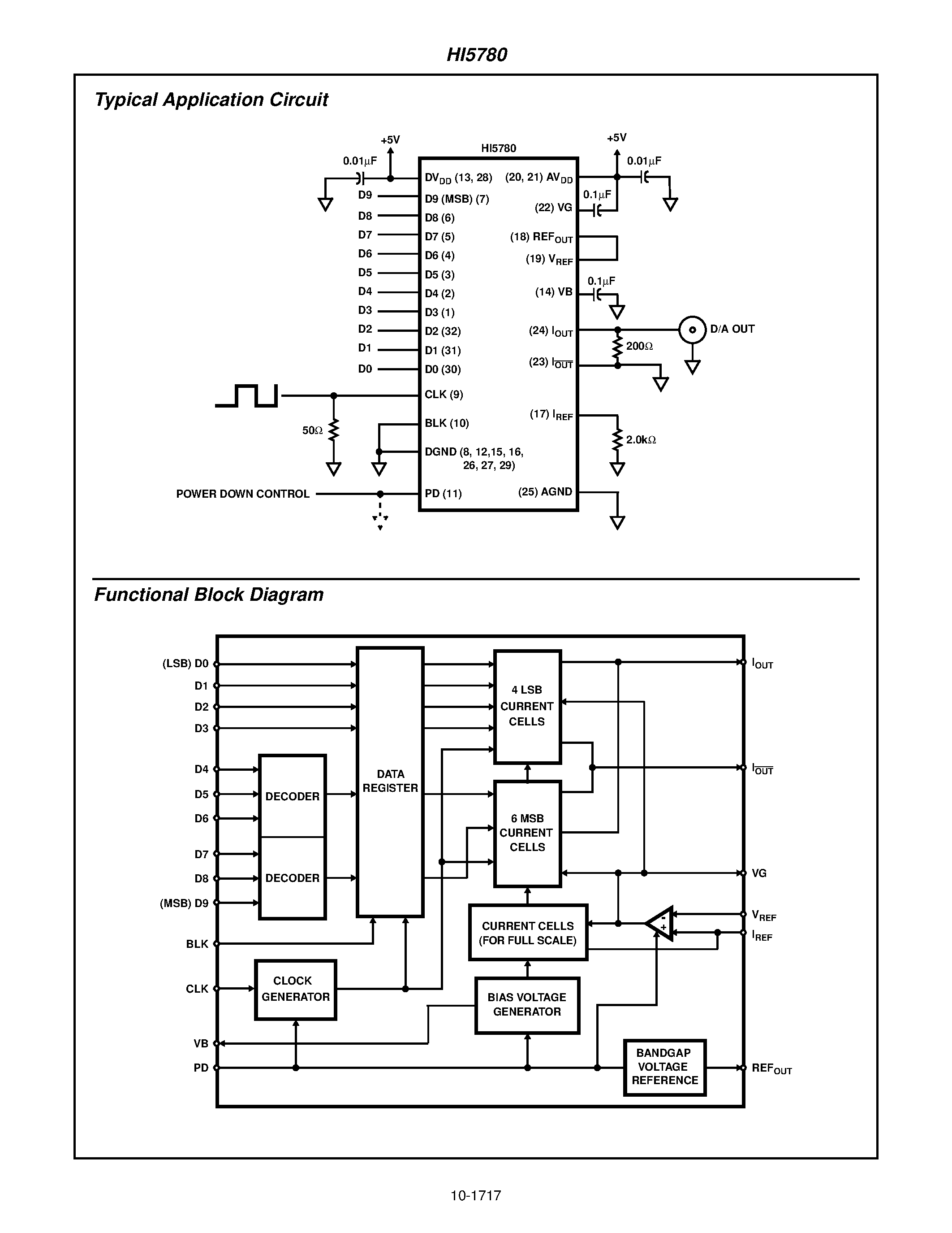 Даташит на микросхему HI5780 страница 2 Даташит HI5780 - A/D Converter страница 2