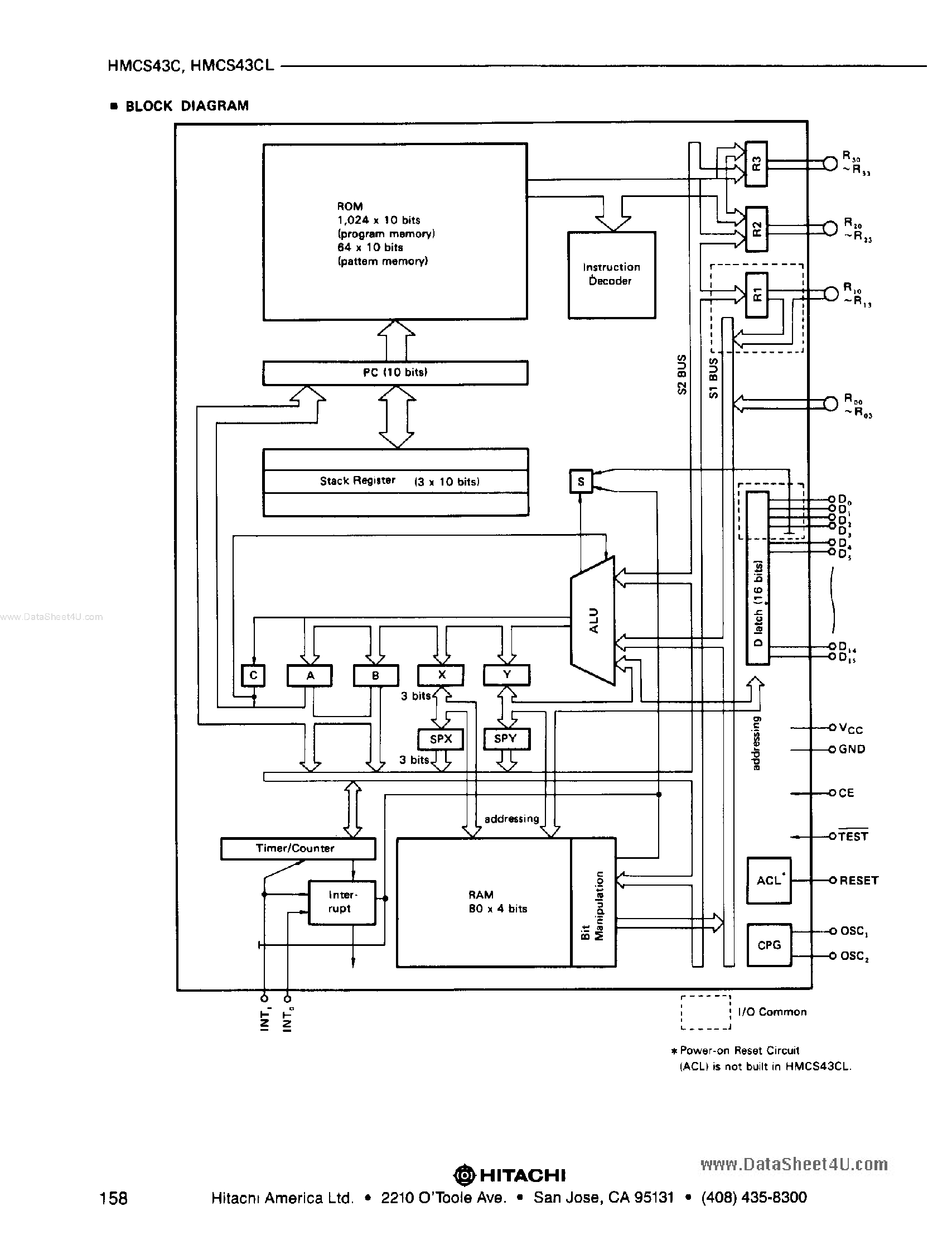 Datasheet HD44750 page 2 Datasheet HD44750 - (HD44750 / HD44758) CMOS 4-Bit Microcomputer page 2