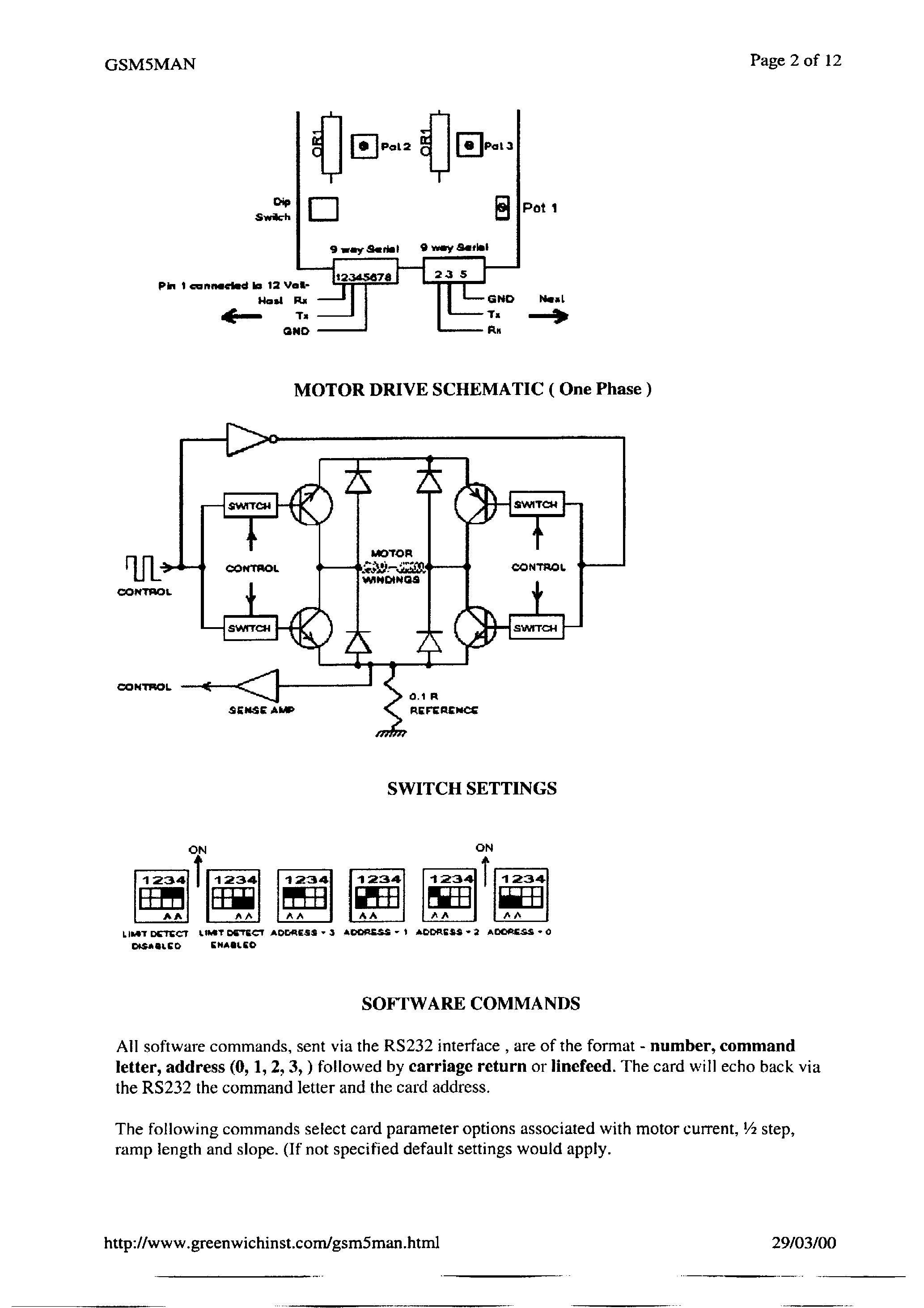 Даташит GSM5 - Stepper Motor Drive страница 2