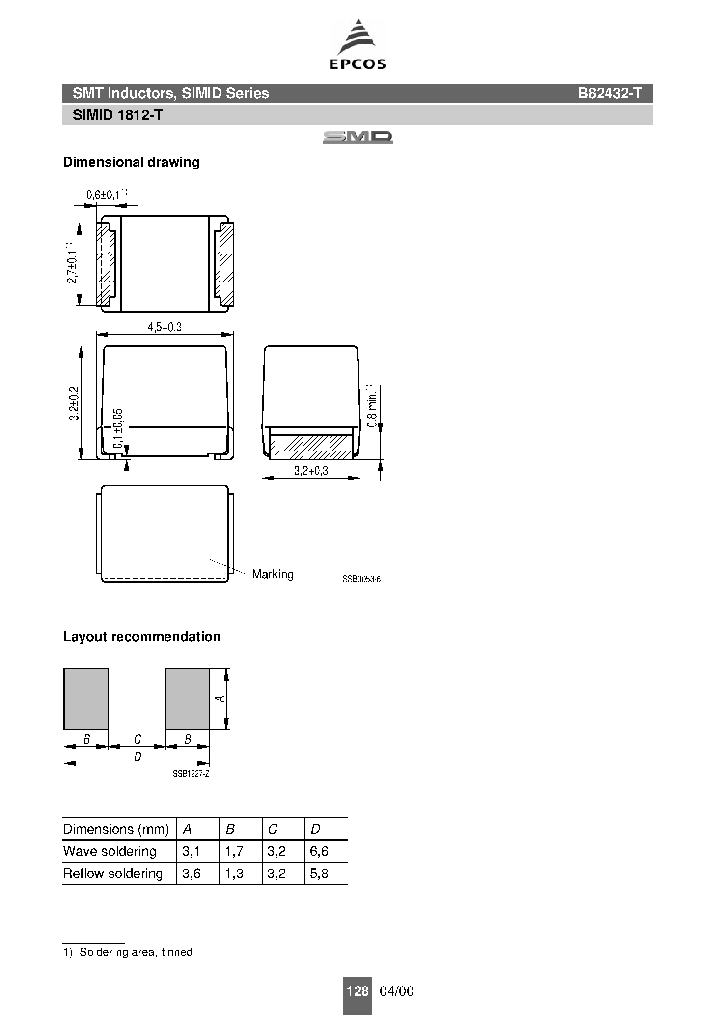 Datasheet B82432-T page 2 Datasheet B82432-T - inductance page 2