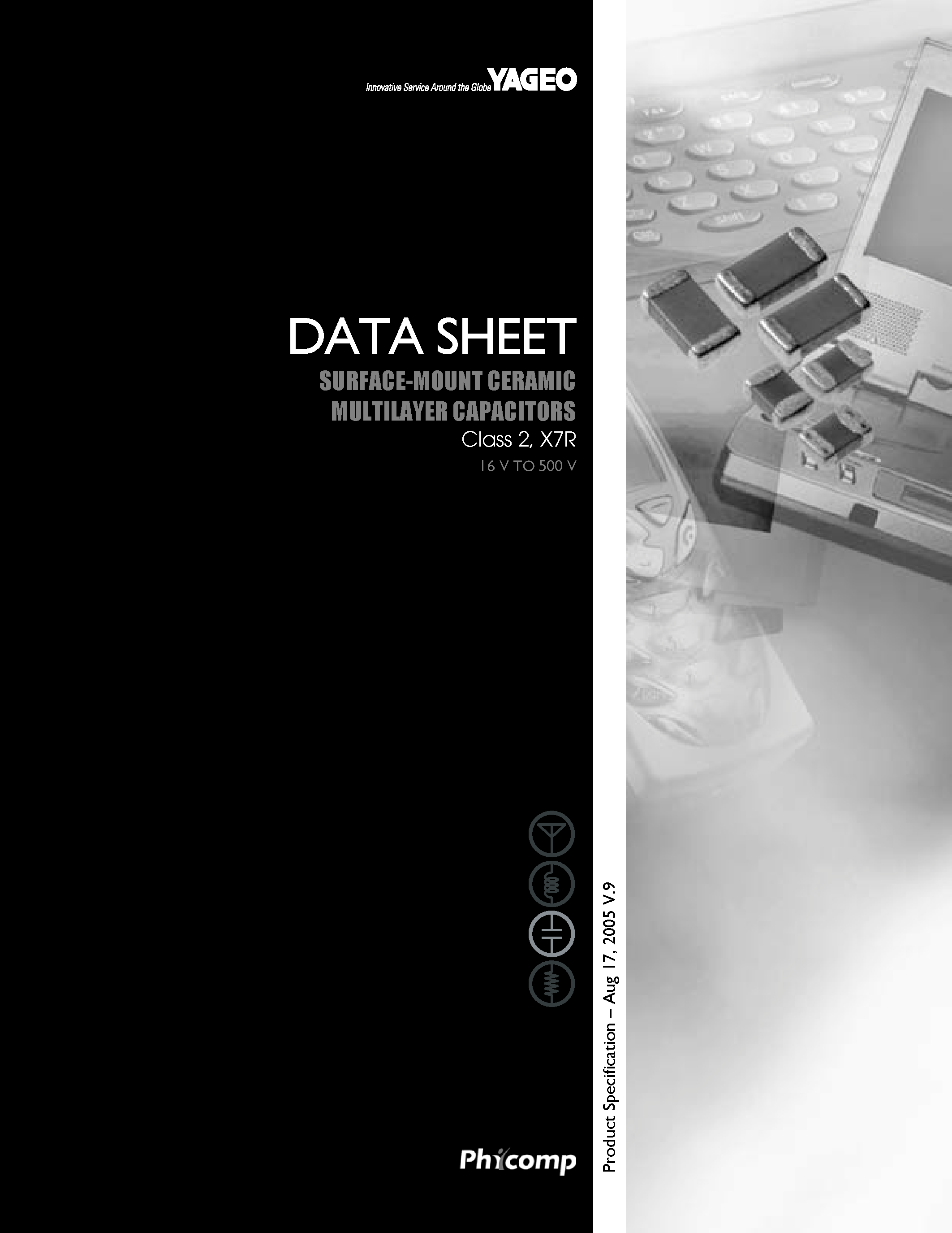 Datasheet 12062Rxxxx - Surface Mount Ceramic Multilayer Capacitors page 1
