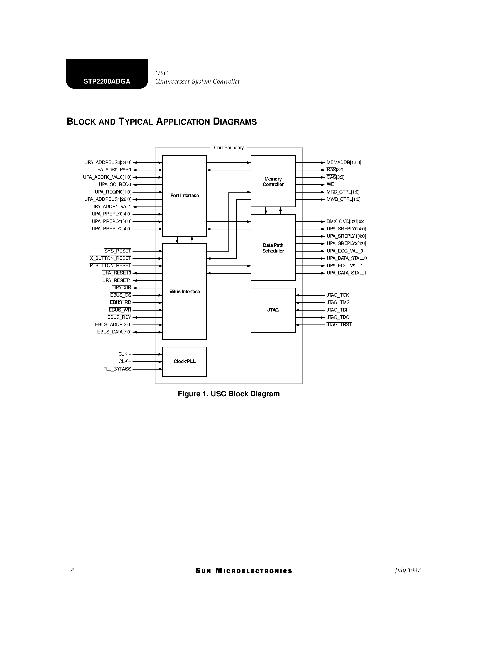 Datasheet STP2200ABGA - Uniprocessor System Controller page 2