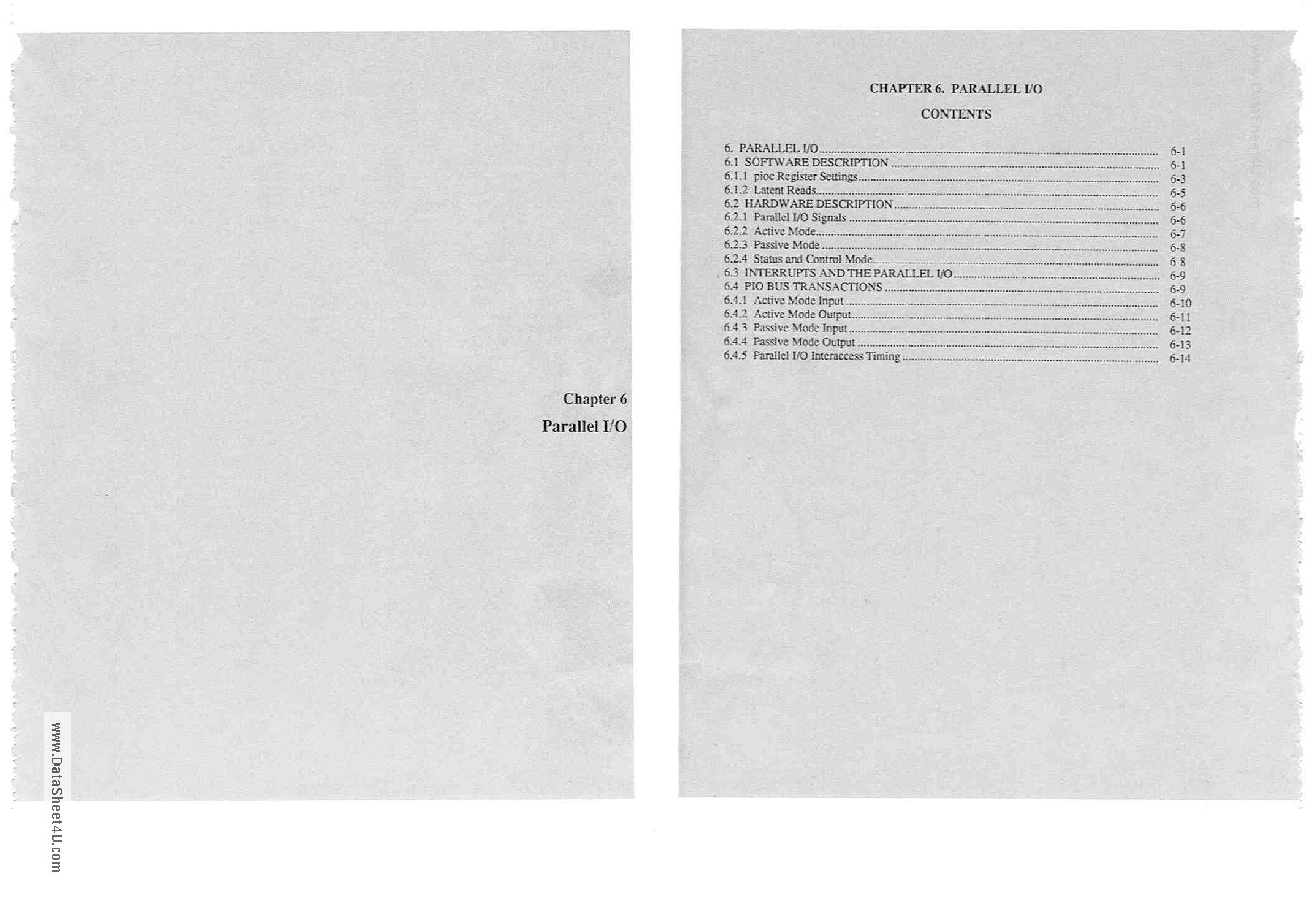 Datasheet DSP16 - Parallel I/O page 1